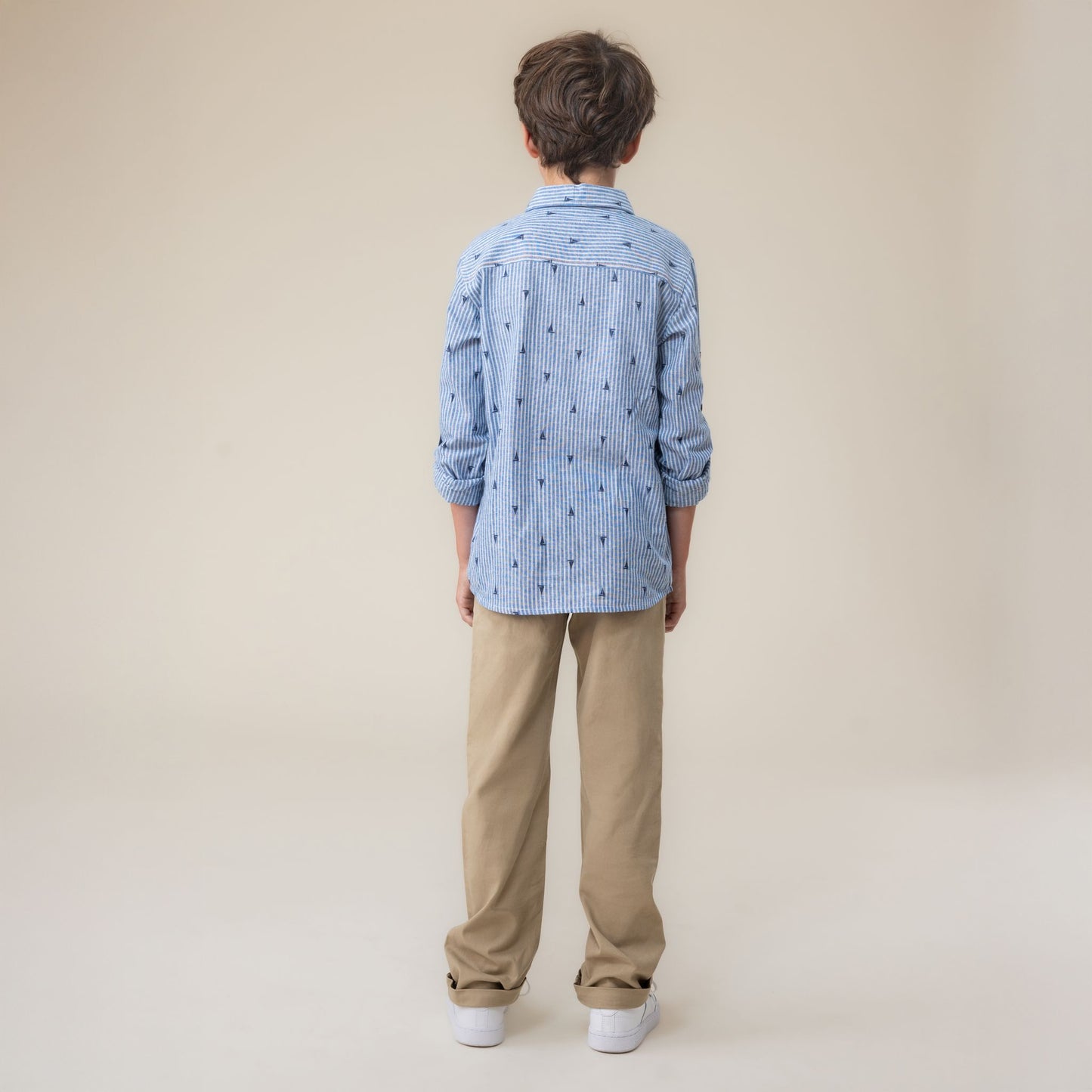 Beige Boys' Pants