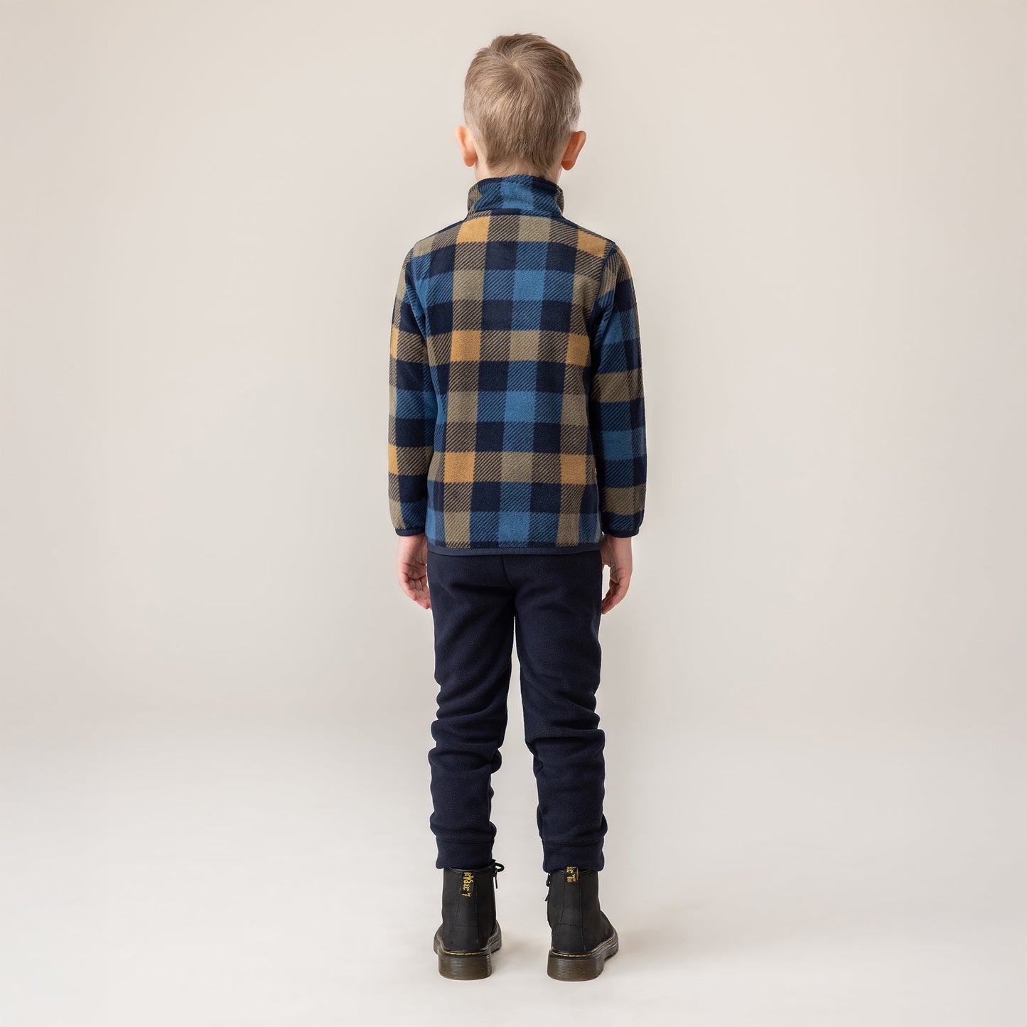 Boys' Navy Microfleece Two-Piece Base Layer