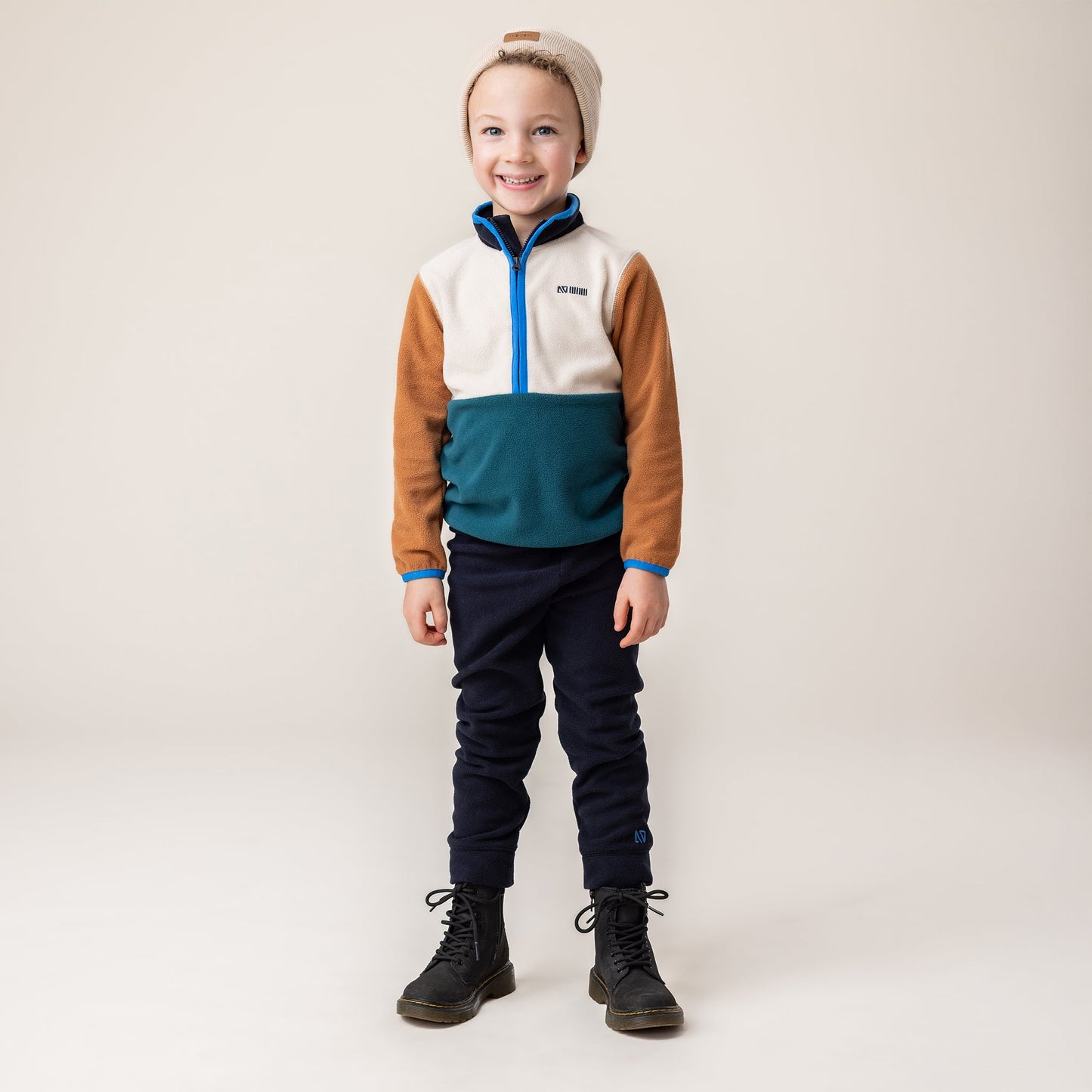 Boys' Two-Piece Microfleece Base Layer Black