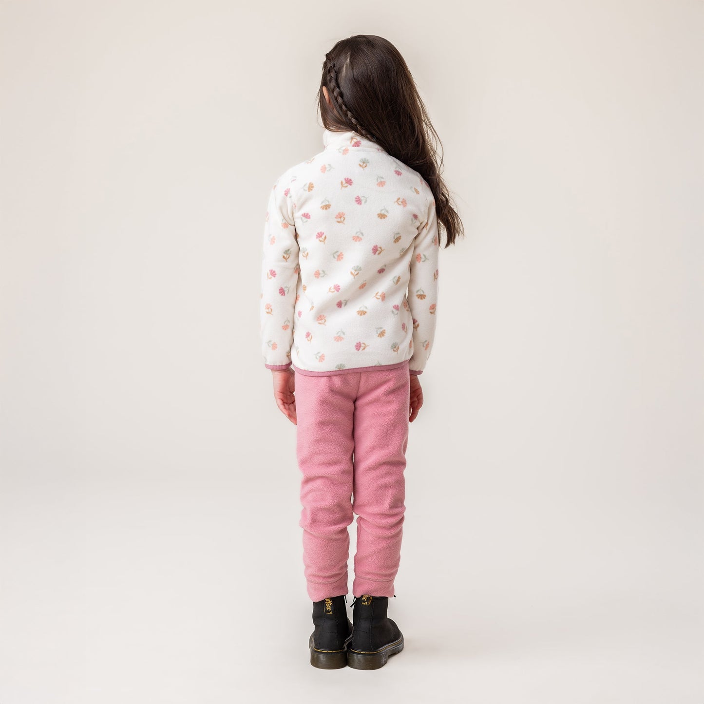 Couche de base deux pièces en micropolaire Filles Ivoire