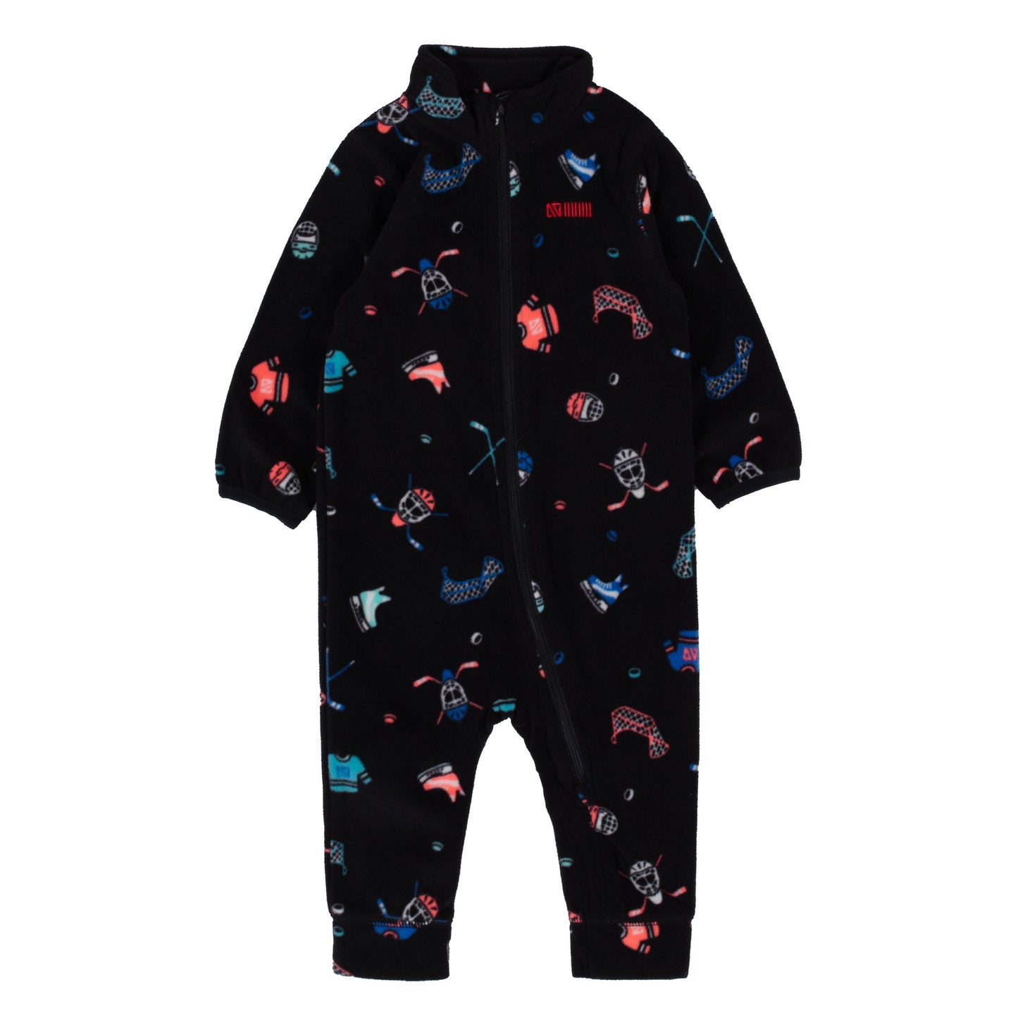Boys' Microfleece One-Piece Base Layer Black