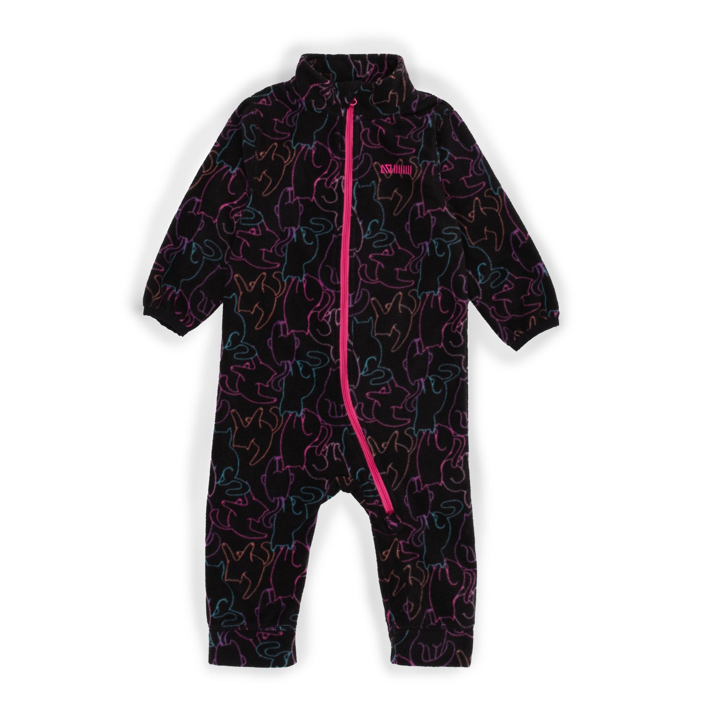 Couche de base une pièce en micropolaire Filles Noir