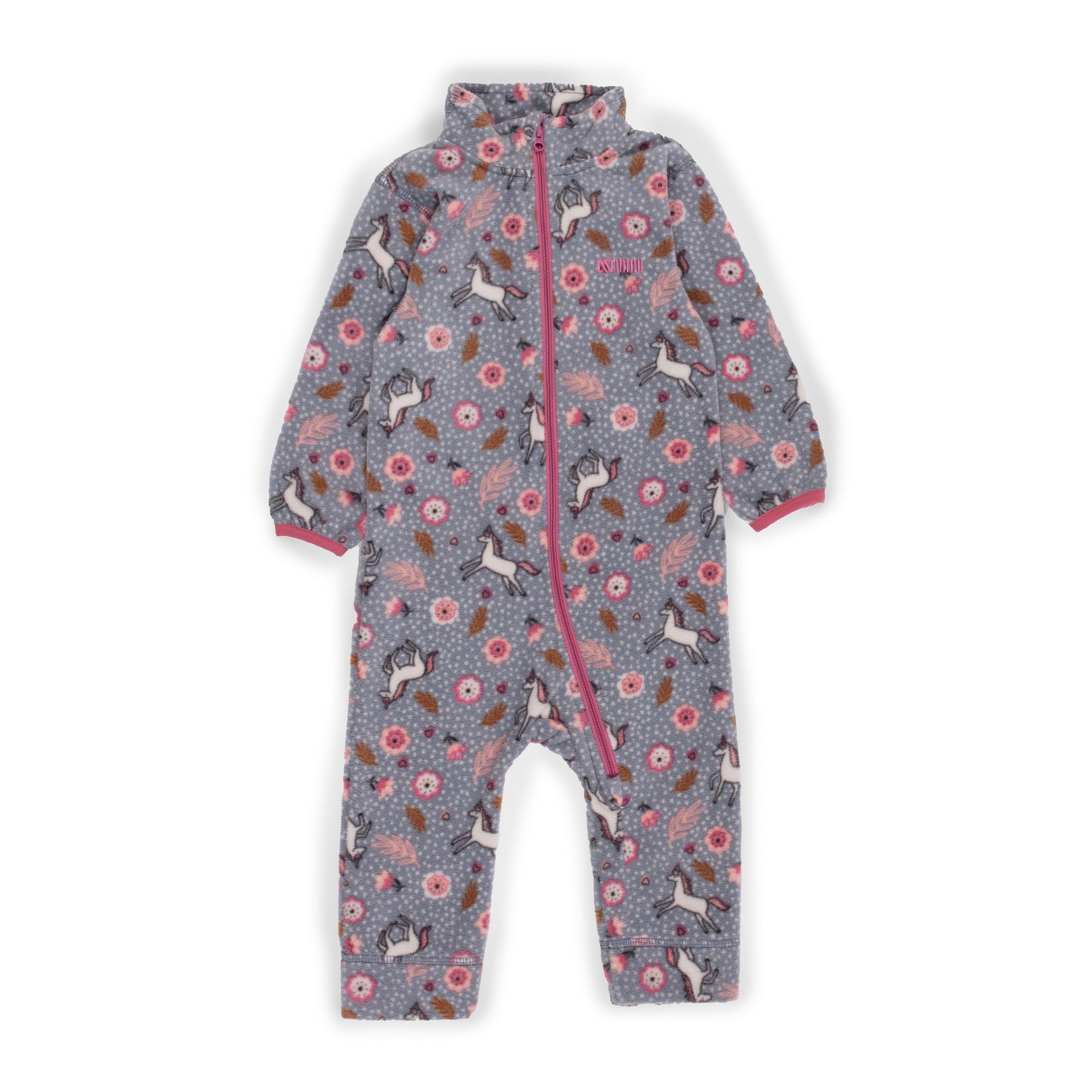 Couche de base une pièce en micropolaire Filles Gris