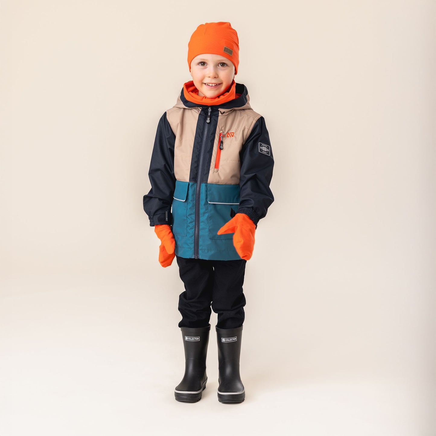 Mitaines en jersey Orange