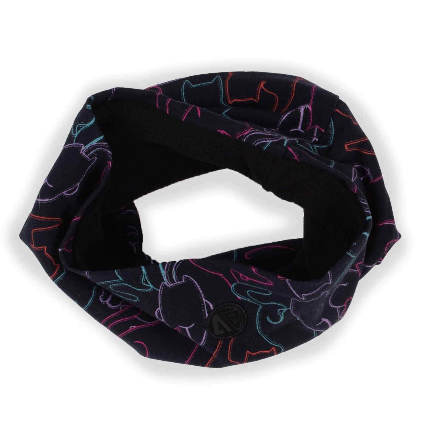 Cache-cou en jersey doublé en micropolaire bébé Bébé Fille Noir