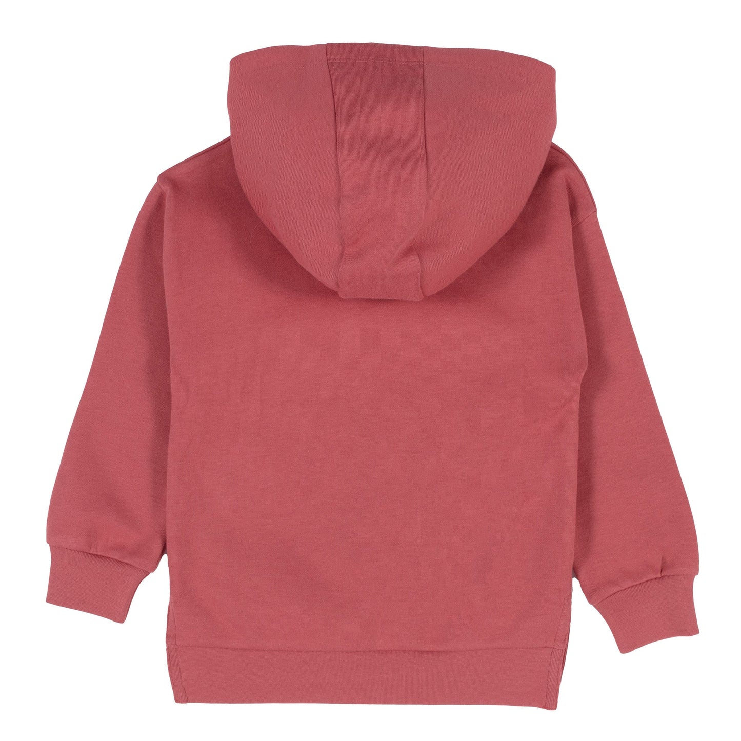 Girls Red Long Hooded Sweater