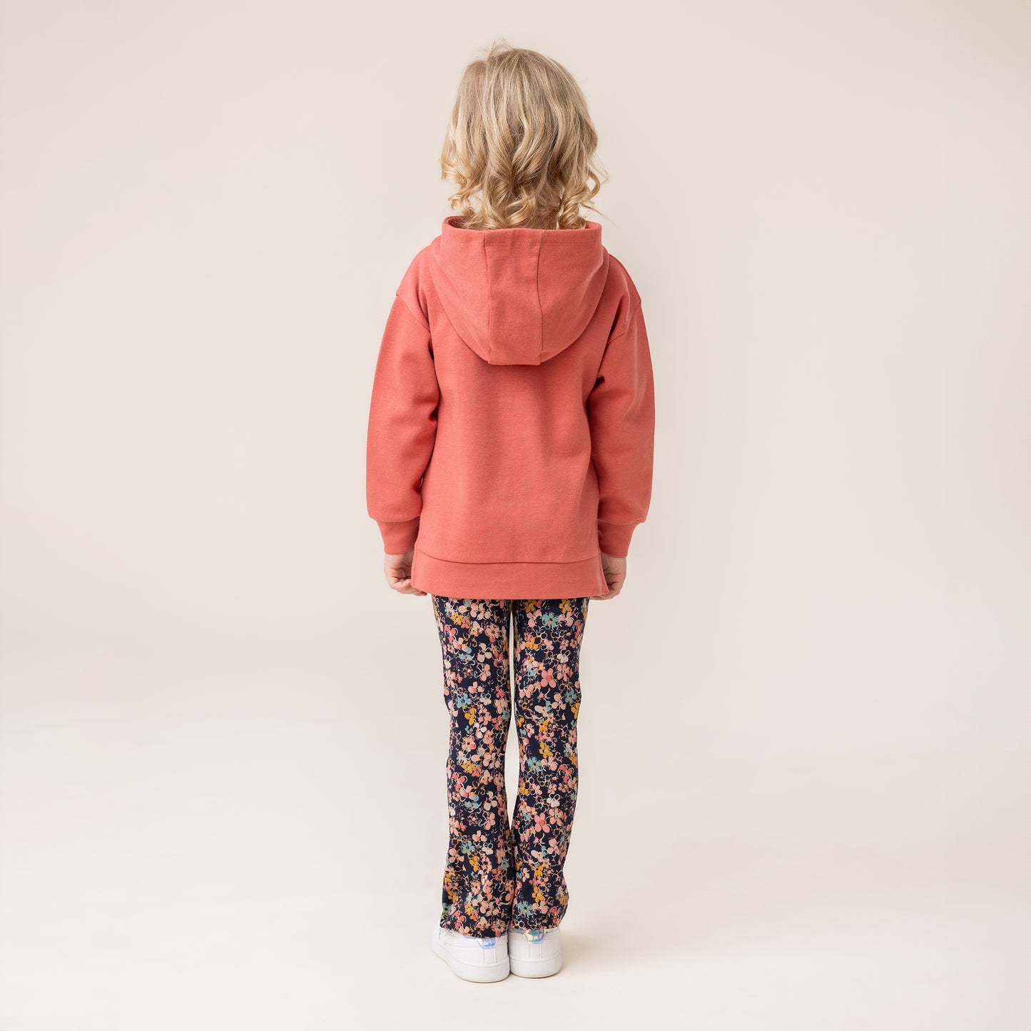 Girls Red Long Hooded Sweater