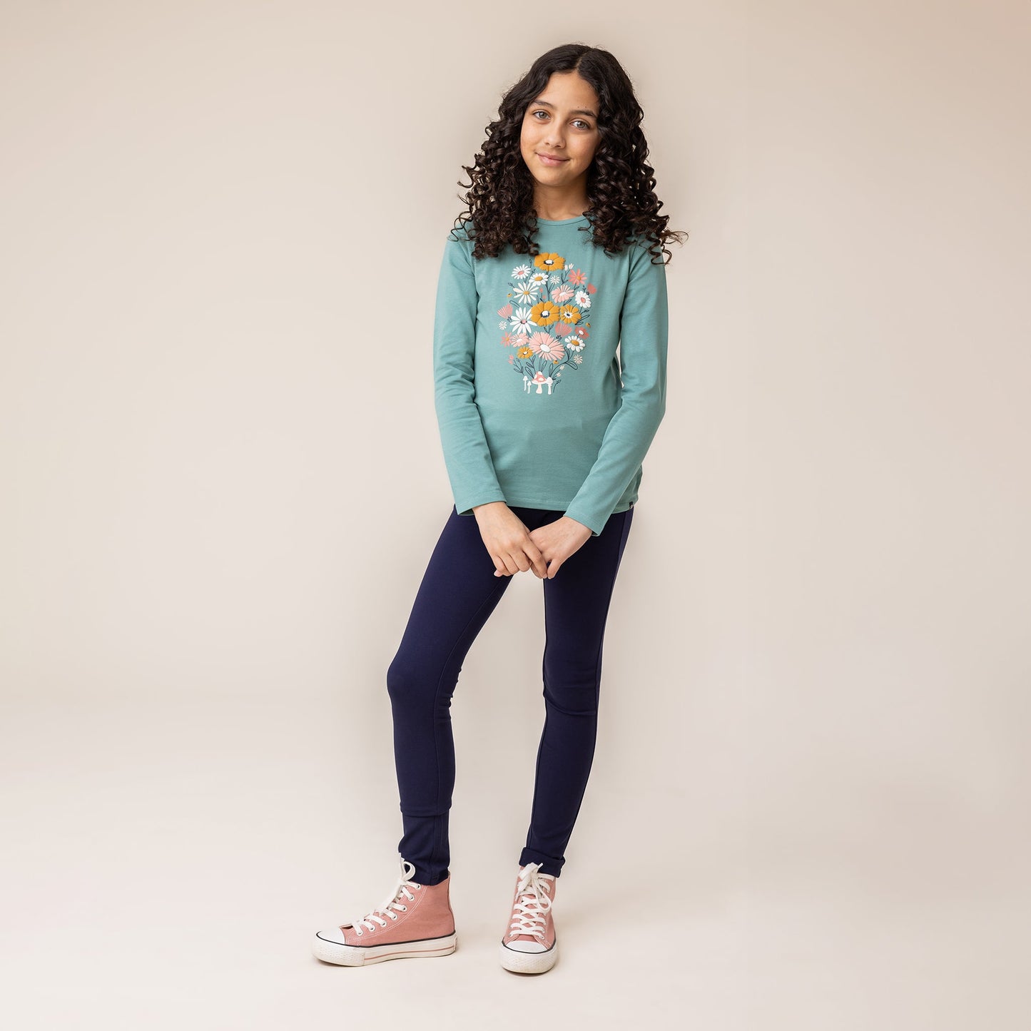 T-shirt à manches longues Filles Menthe