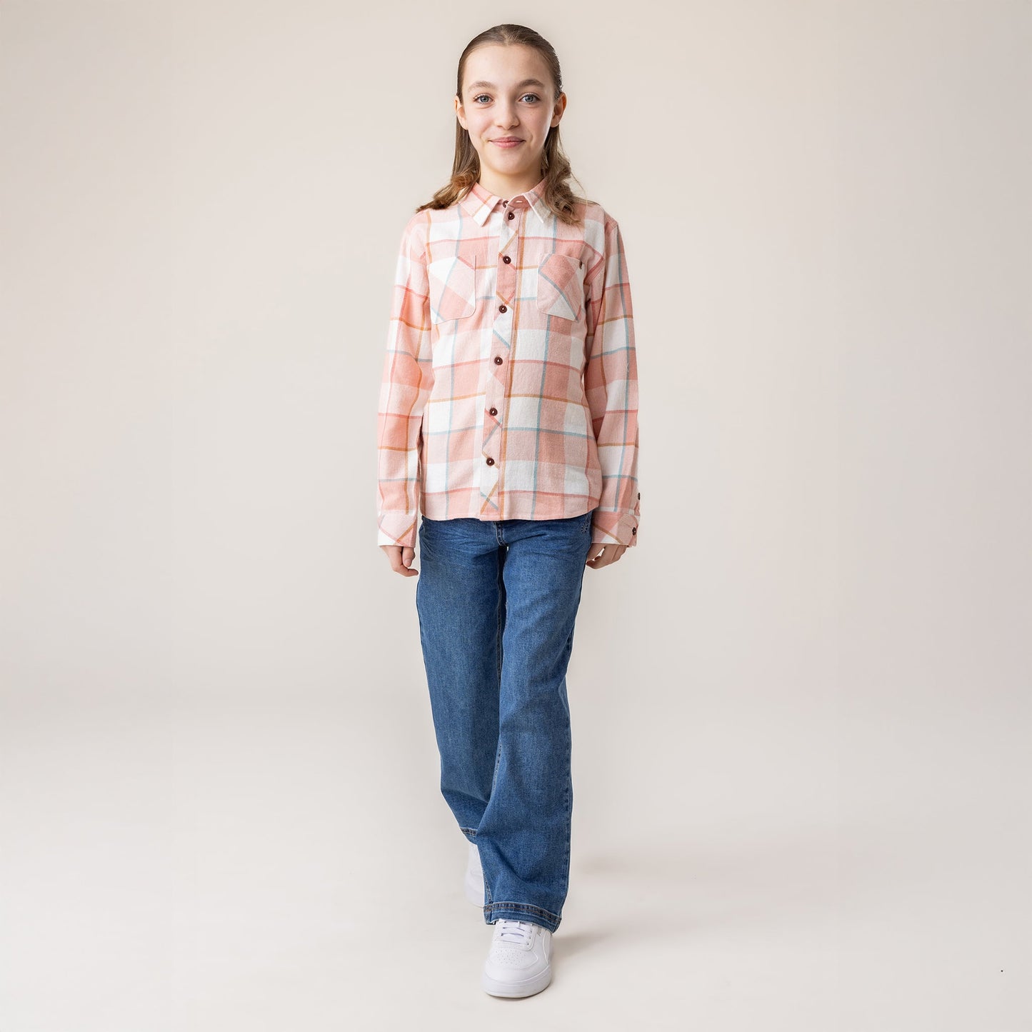 Chemise Filles Corail