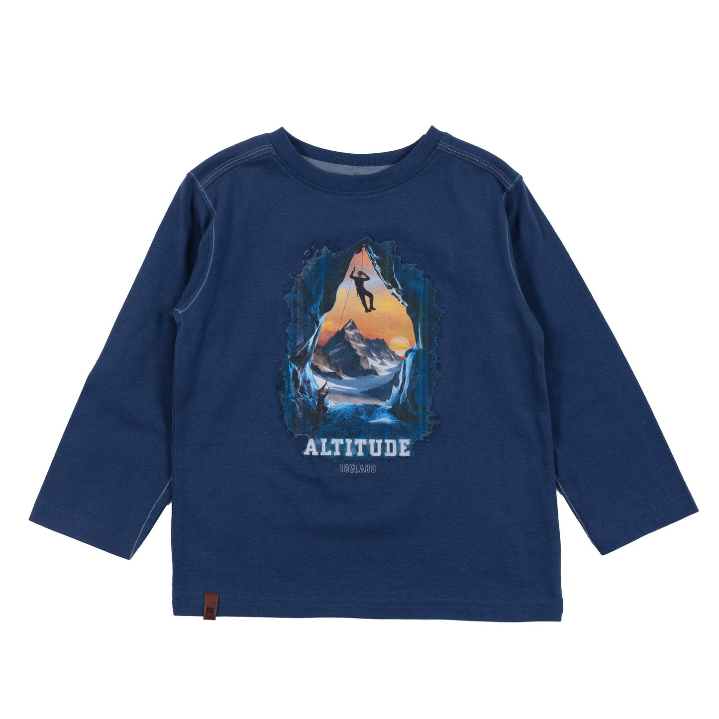 T-shirt manches longues Garçons Marine
