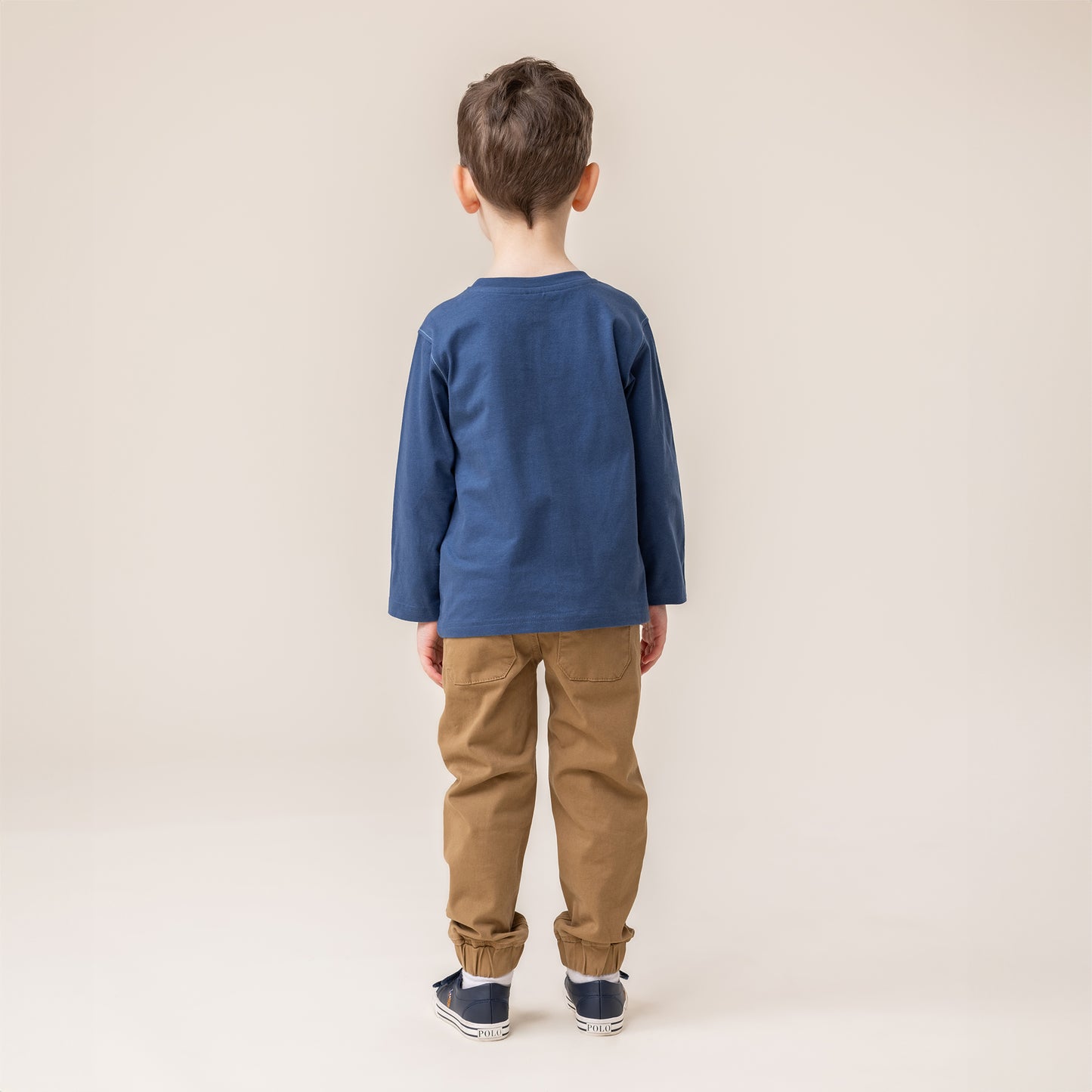 T-shirt manches longues Garçons Marine