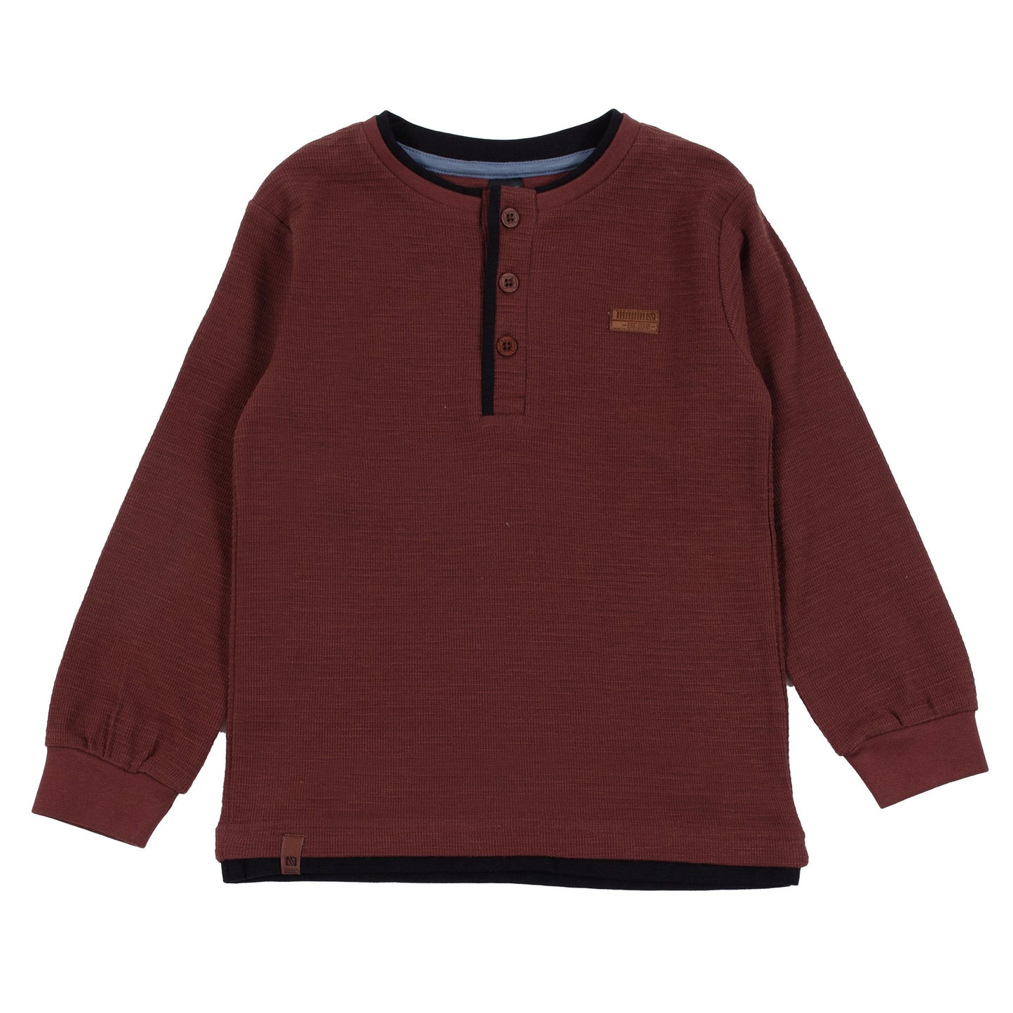 T-shirt manches longues Garçons Brun