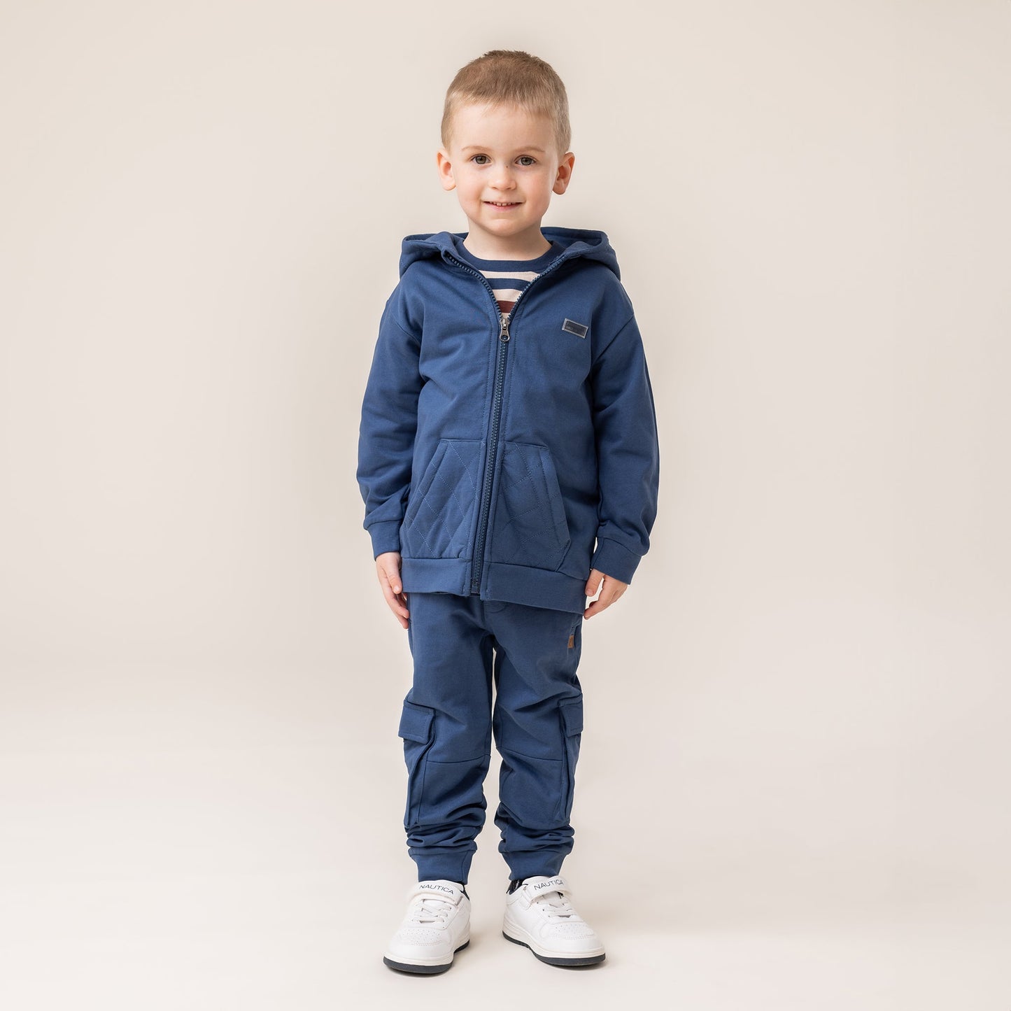 Veste à capuchon Garçons Marine