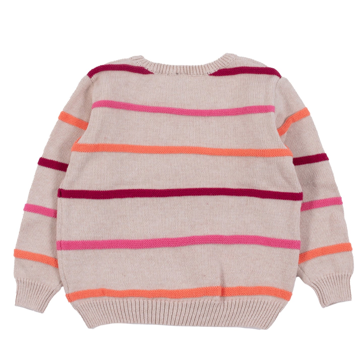 Girls' Beige Knitted Sweater