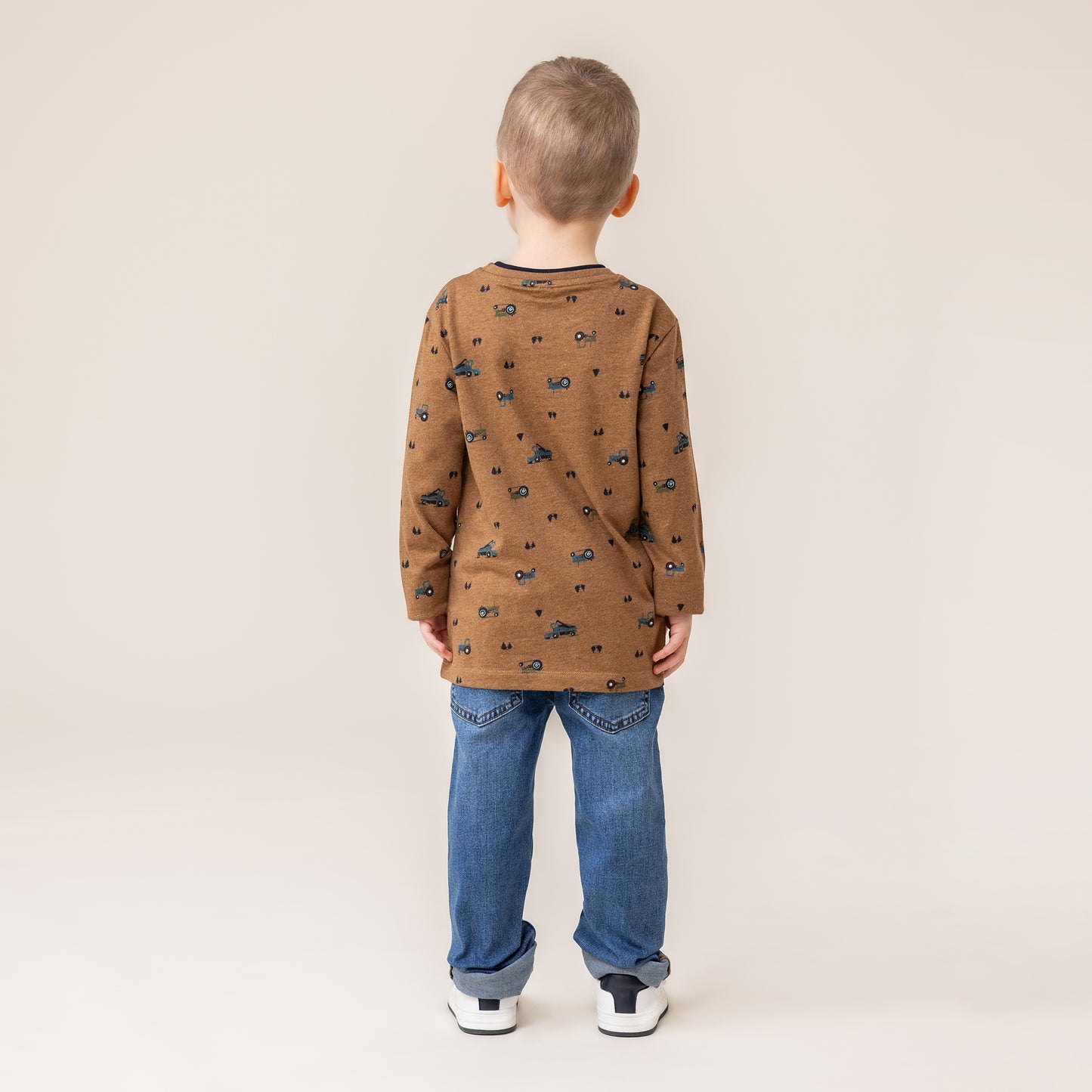 Boys' Brown Long Sleeve T-Shirt