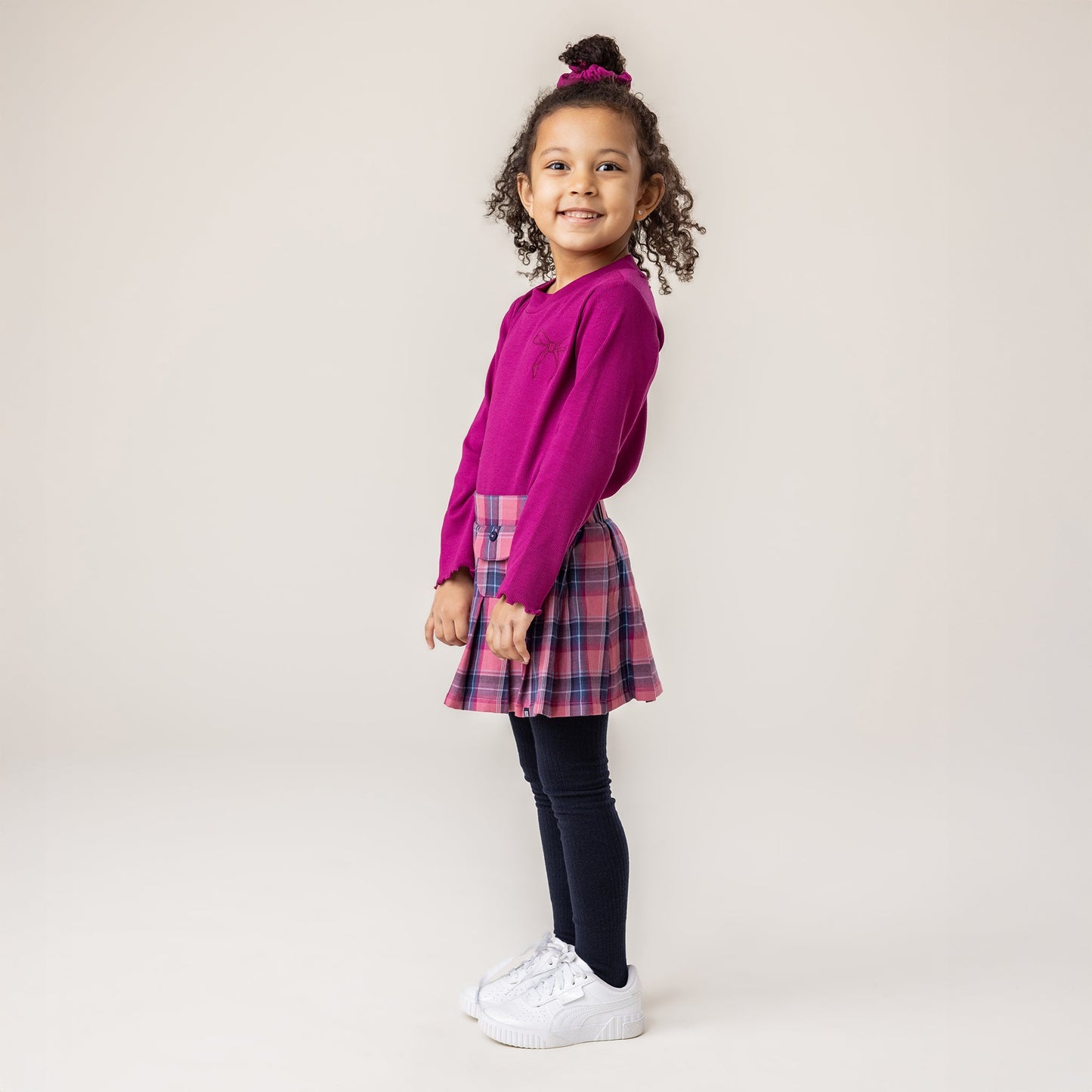 Girls' Pink Culottes