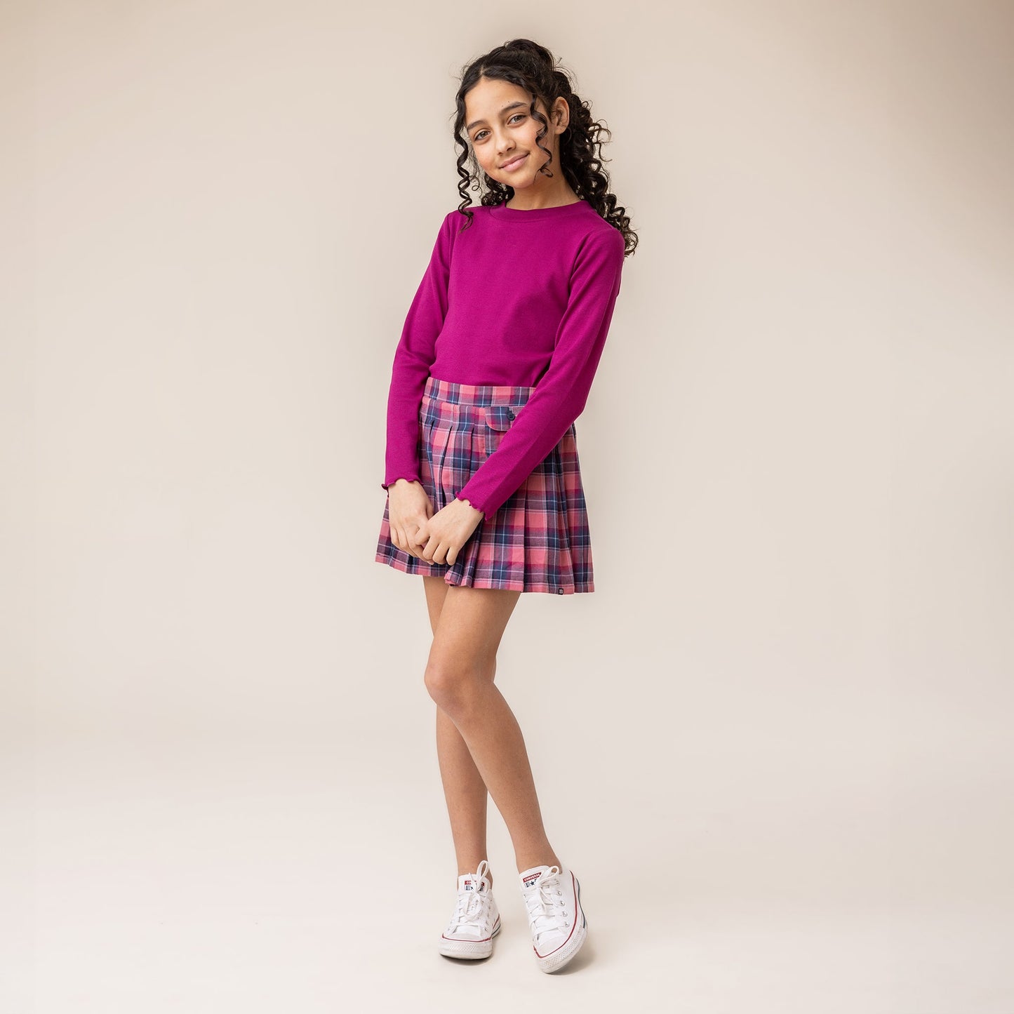 Girls' Pink Culottes