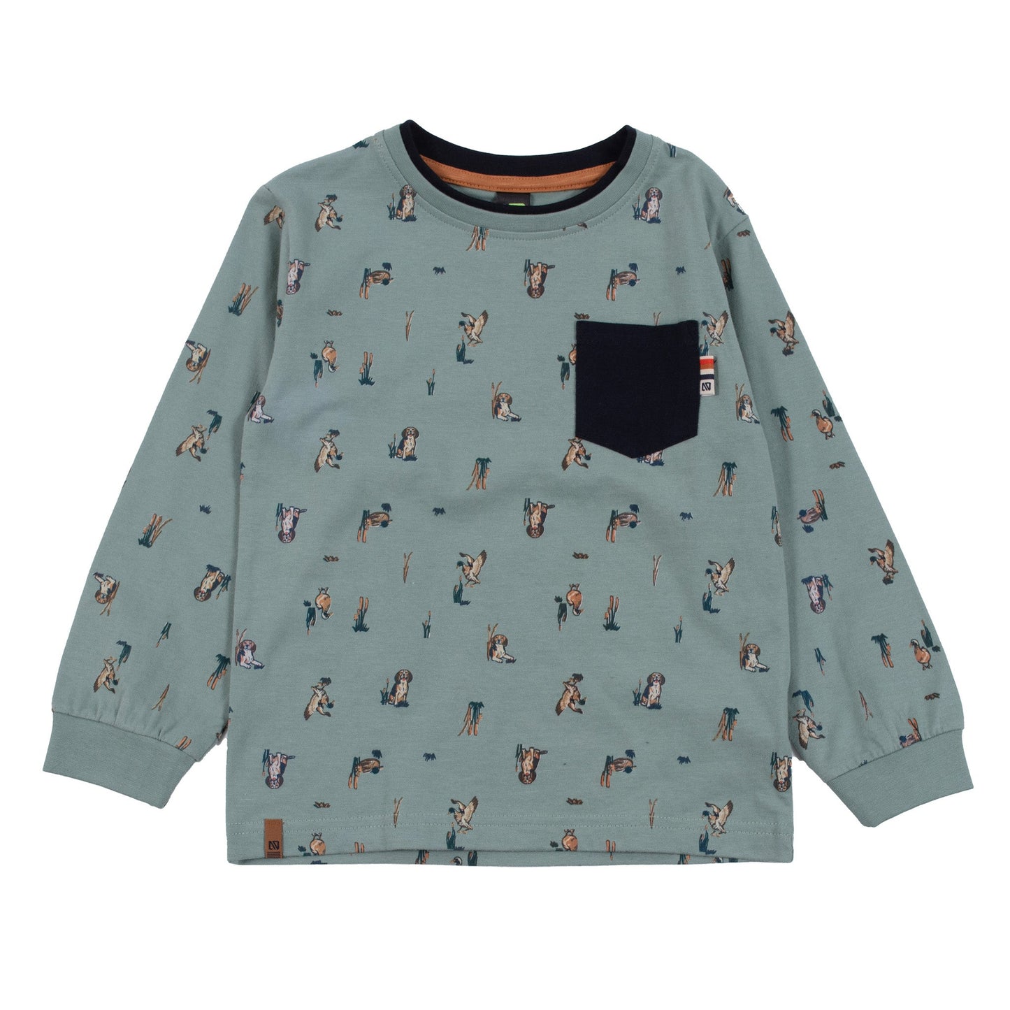 T-shirt manches longues Garçons Vert