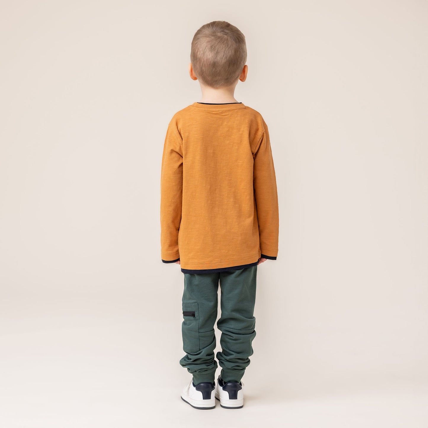 Boys' Brown Long Sleeve T-Shirt