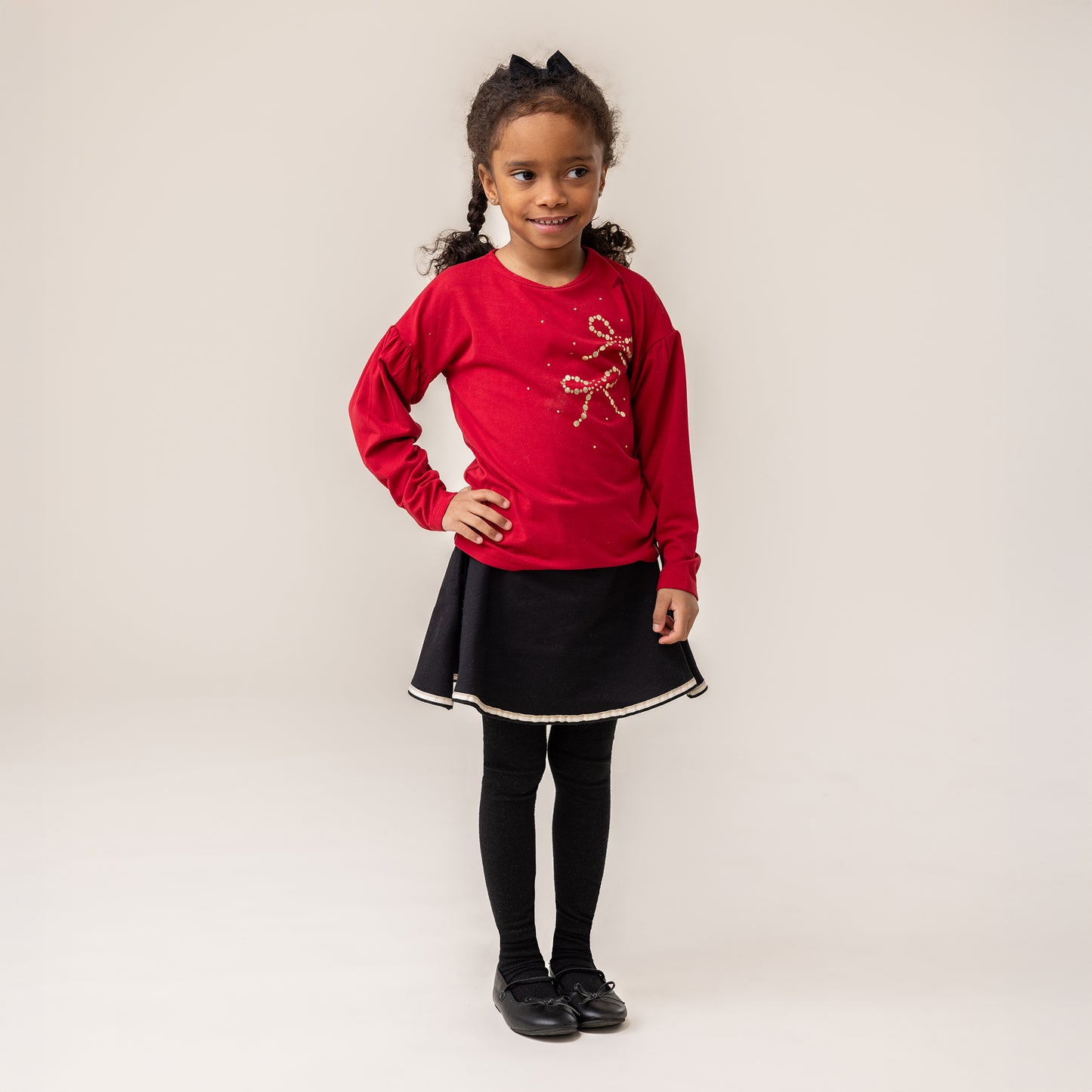 T-shirt manches longues Filles Rouge