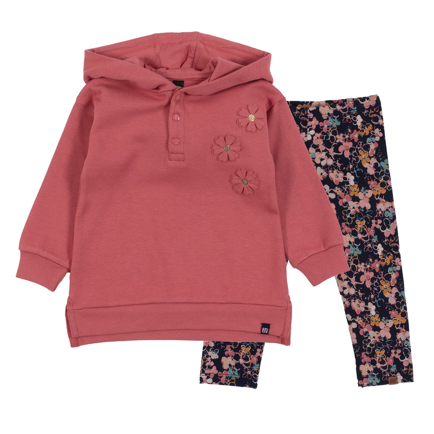Baby Girl Red Two-Piece Tunic Set