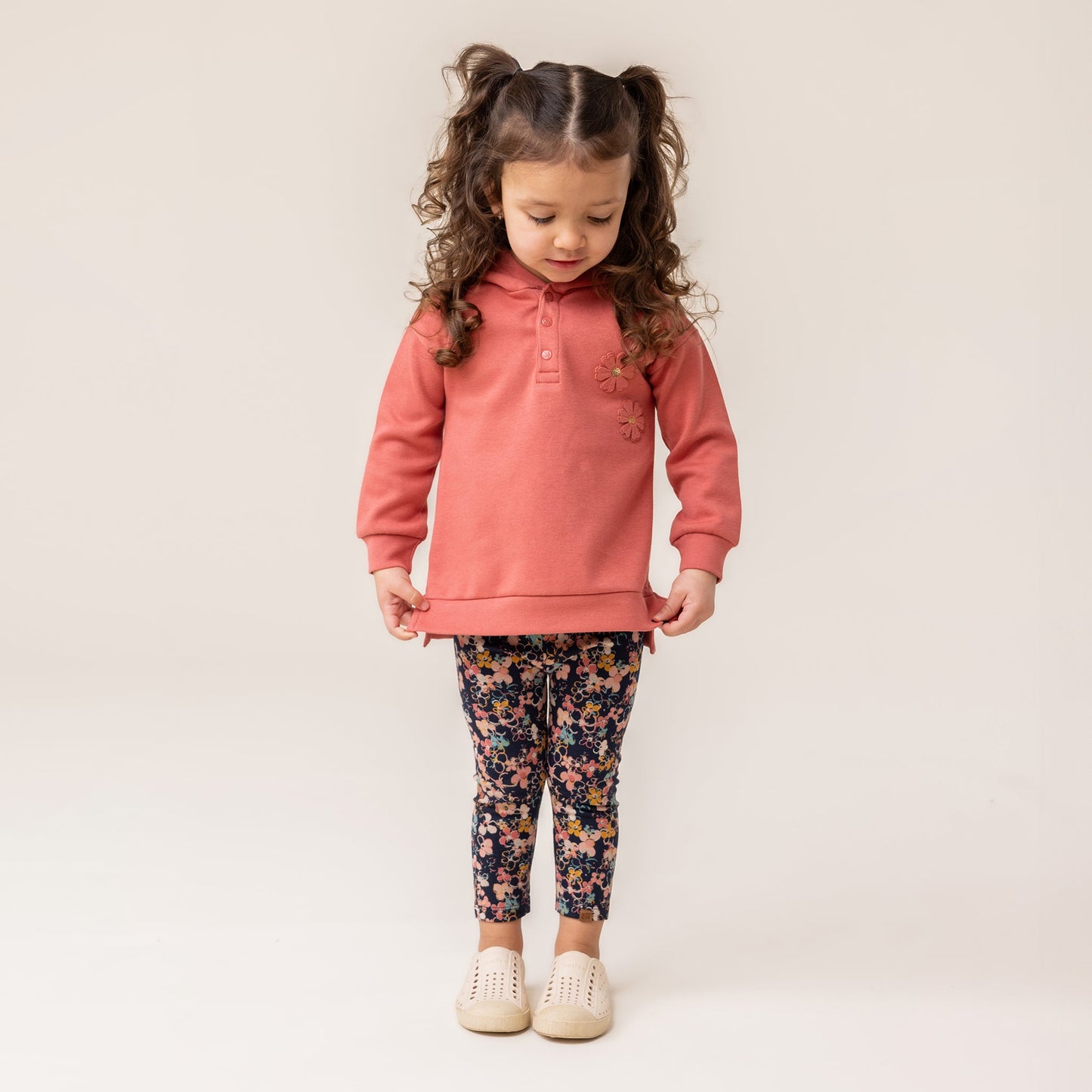 Baby Girl Red Two-Piece Tunic Set