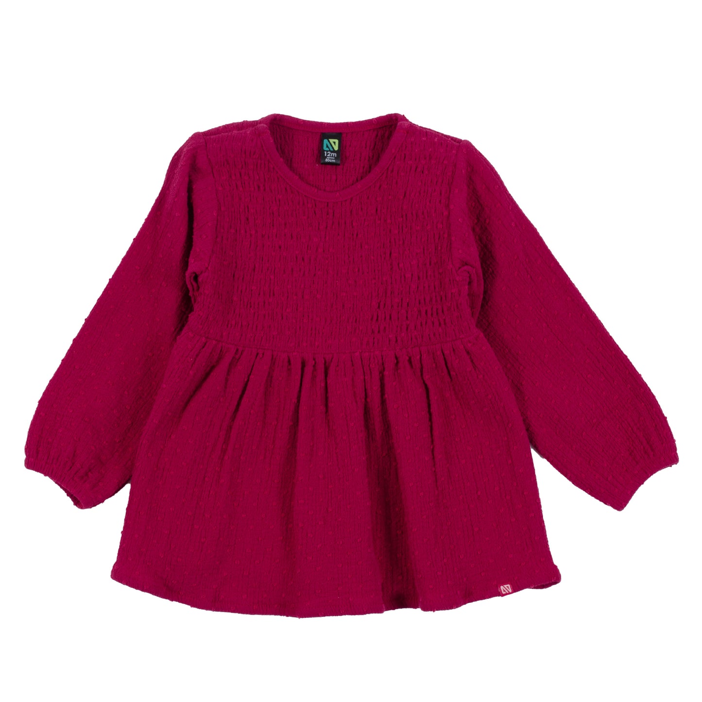 Baby Girl Magenta Two-Piece Tunic Set
