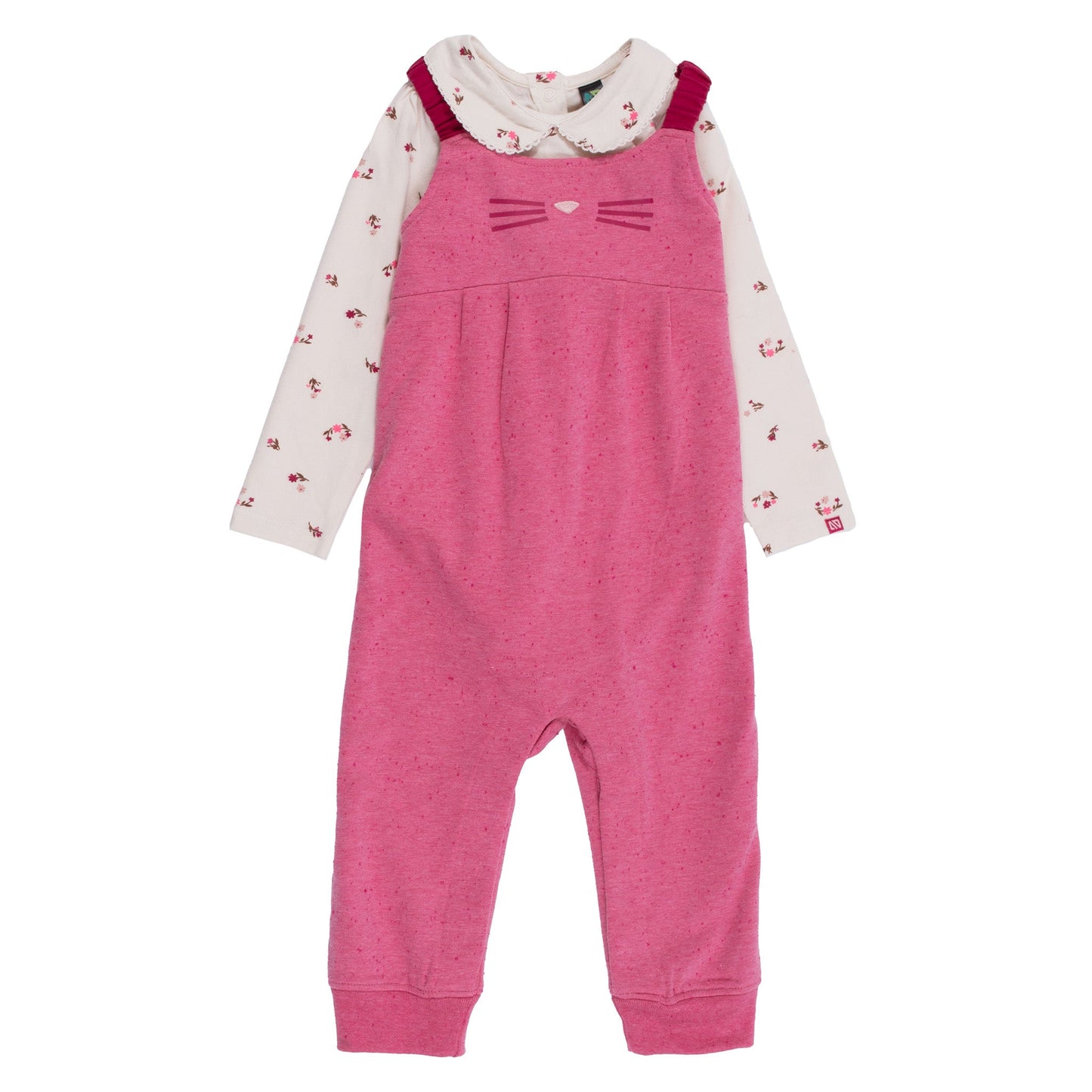 Baby Girl Pink Two-Piece Diaper Set