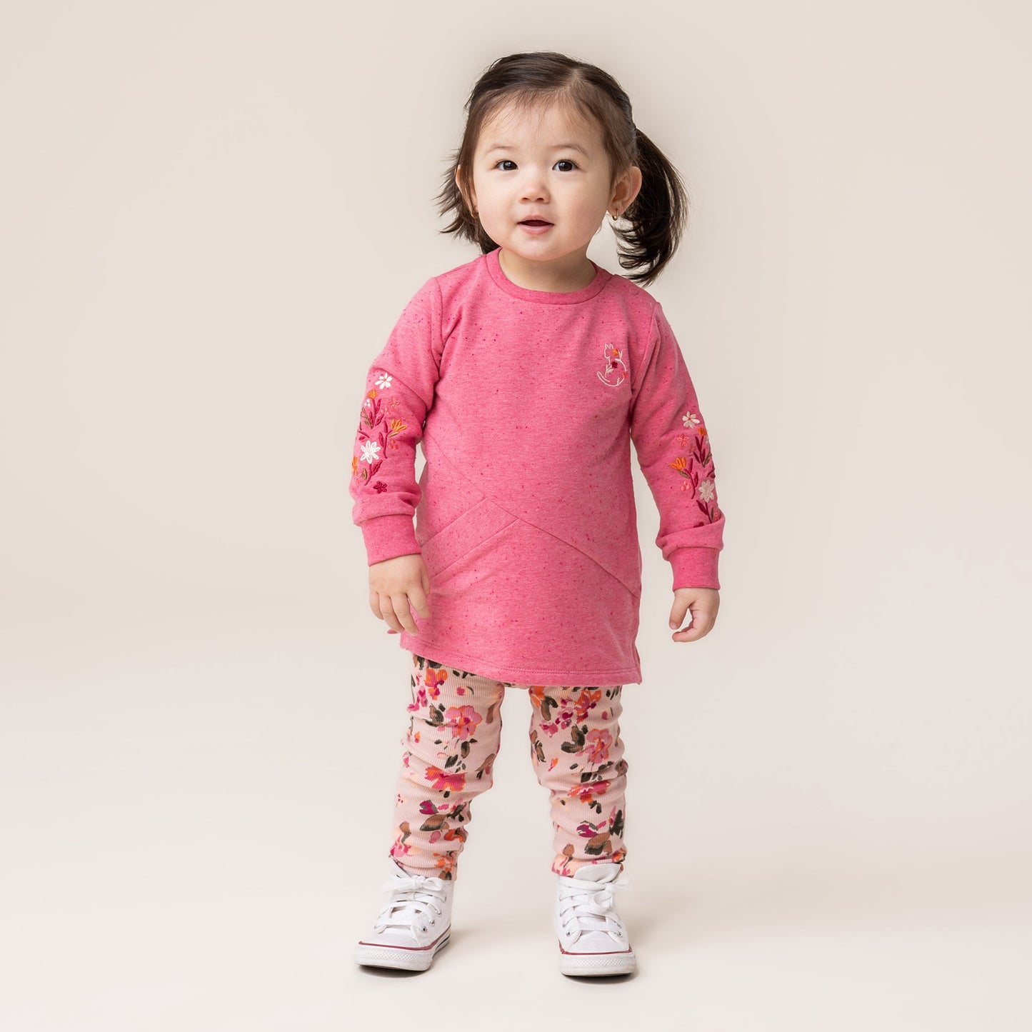 Baby Girl Pink Two-Piece Tunic Set