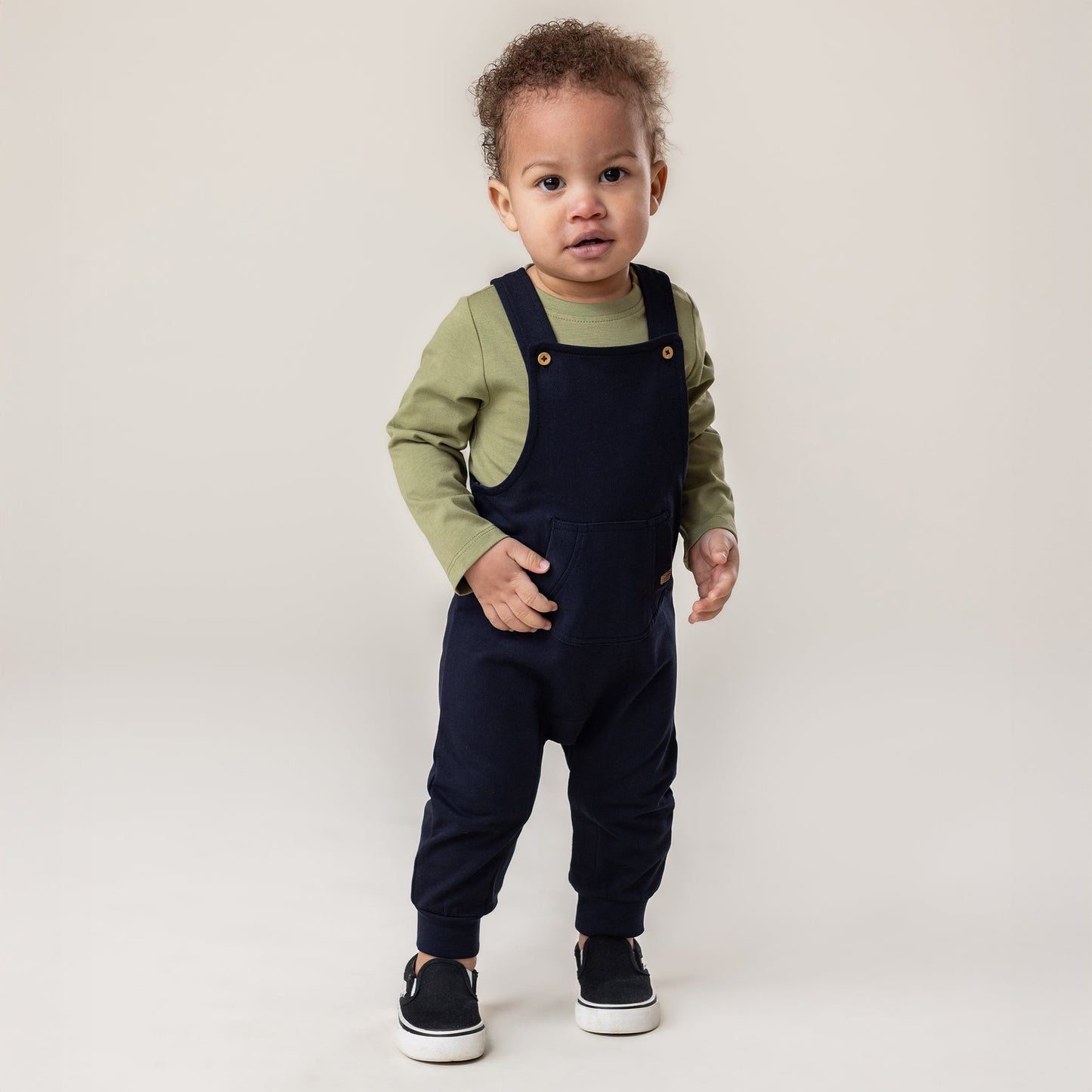 Baby Boy Olive Long Sleeve Diaper Cover