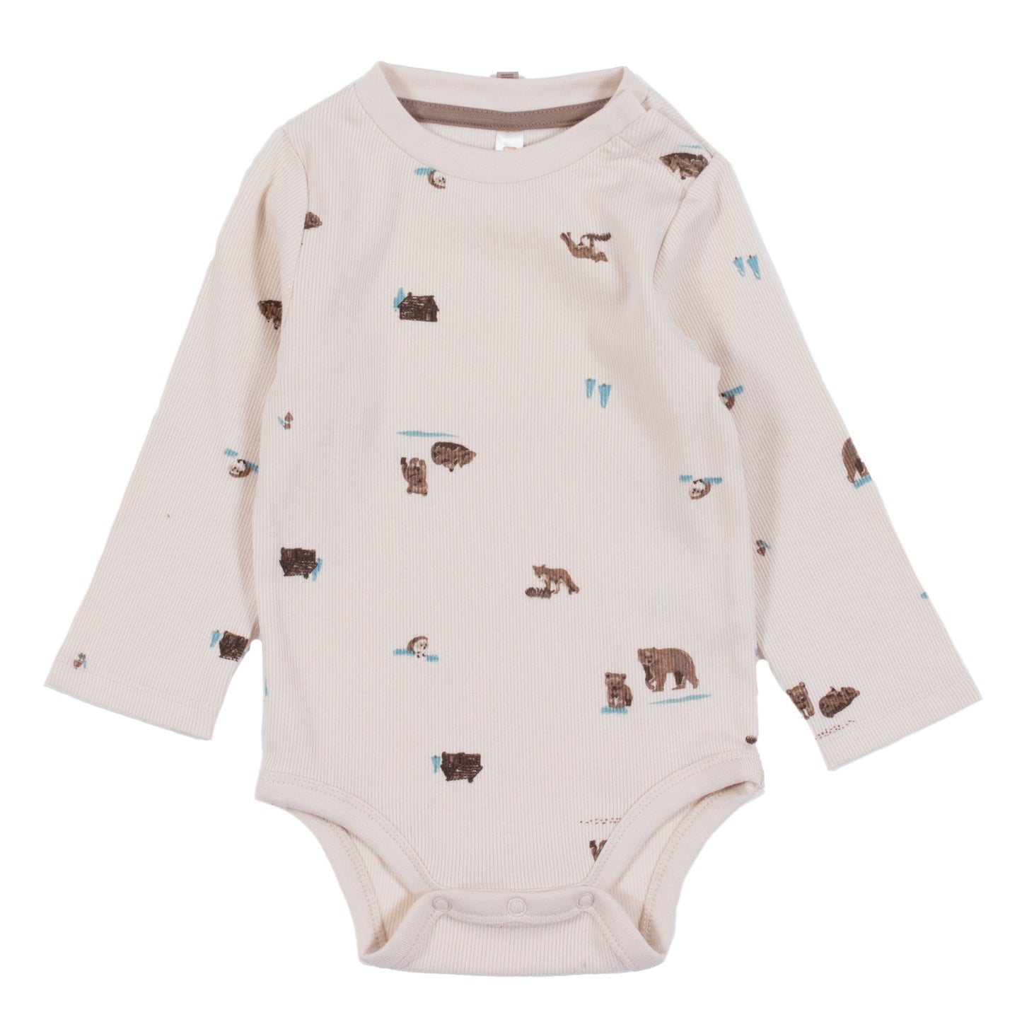 Cache-couche avec bandana réversible Bébé Garcon Ivoire