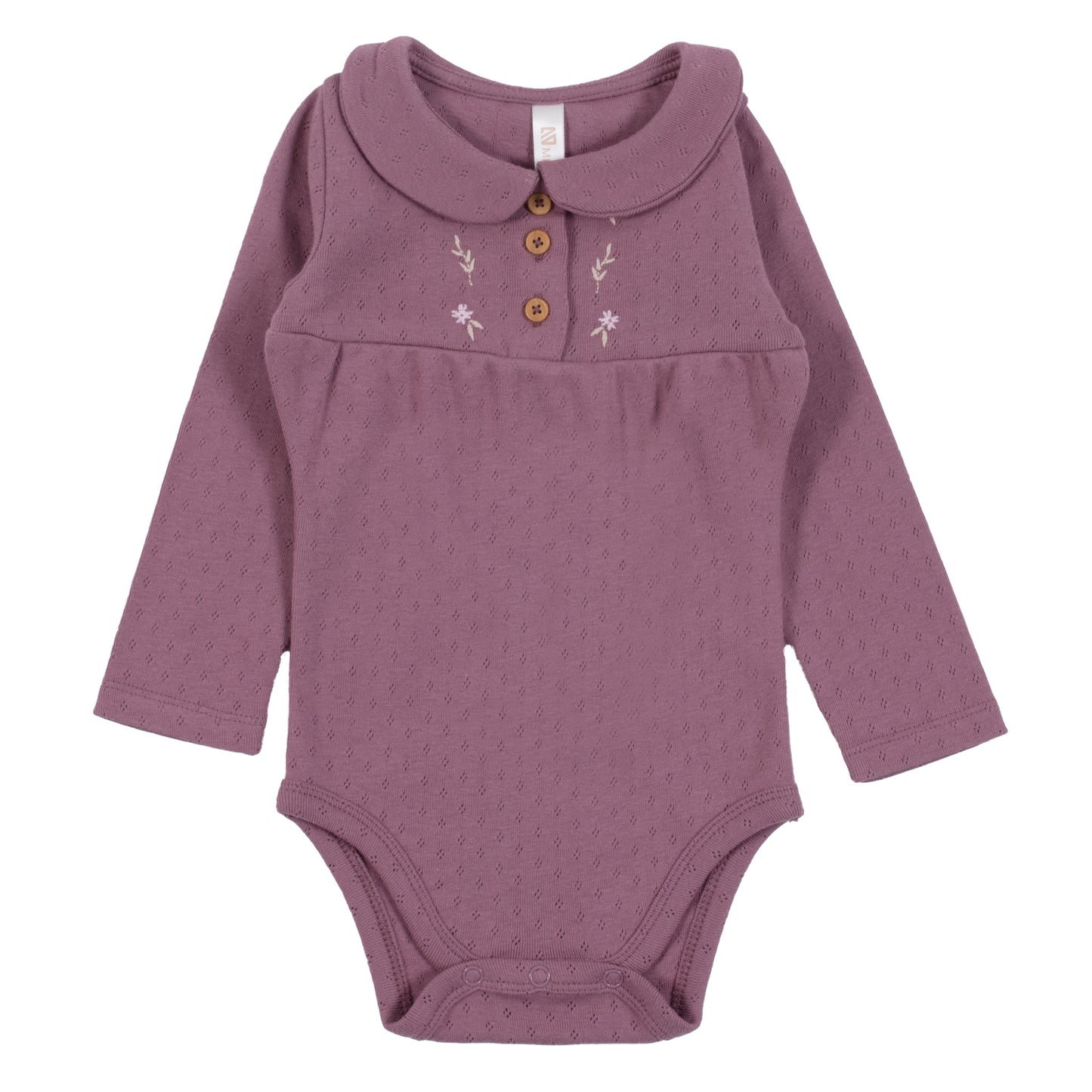 Baby Girl Purple Two-Piece Diaper Set