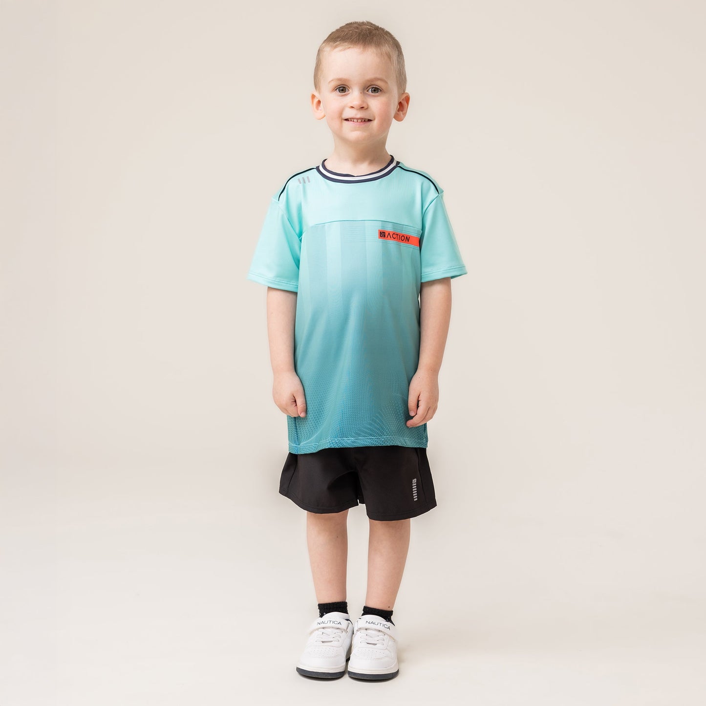 T-shirt athlétique Garçons Turquoise