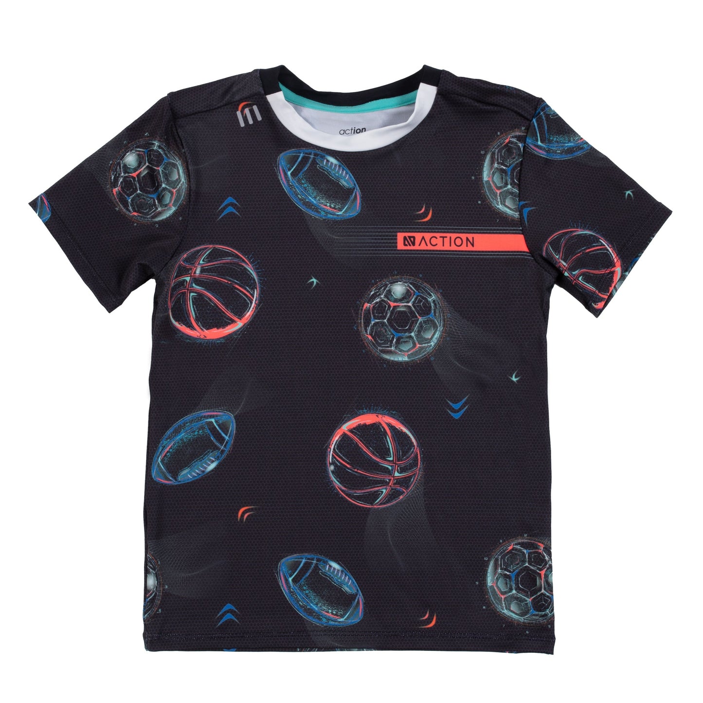 T-shirt athlétique Garçons Noir
