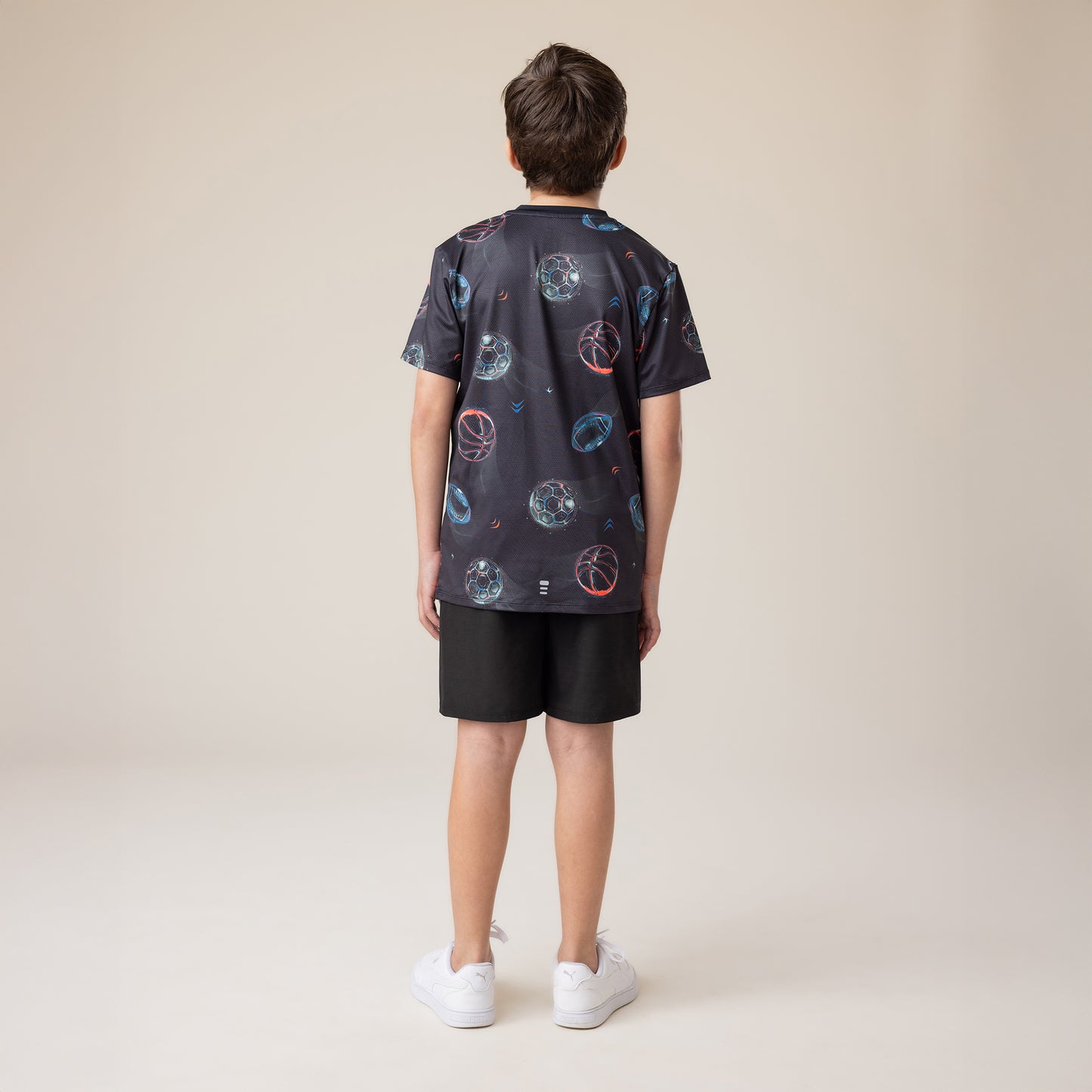 T-shirt athlétique Garçons Noir