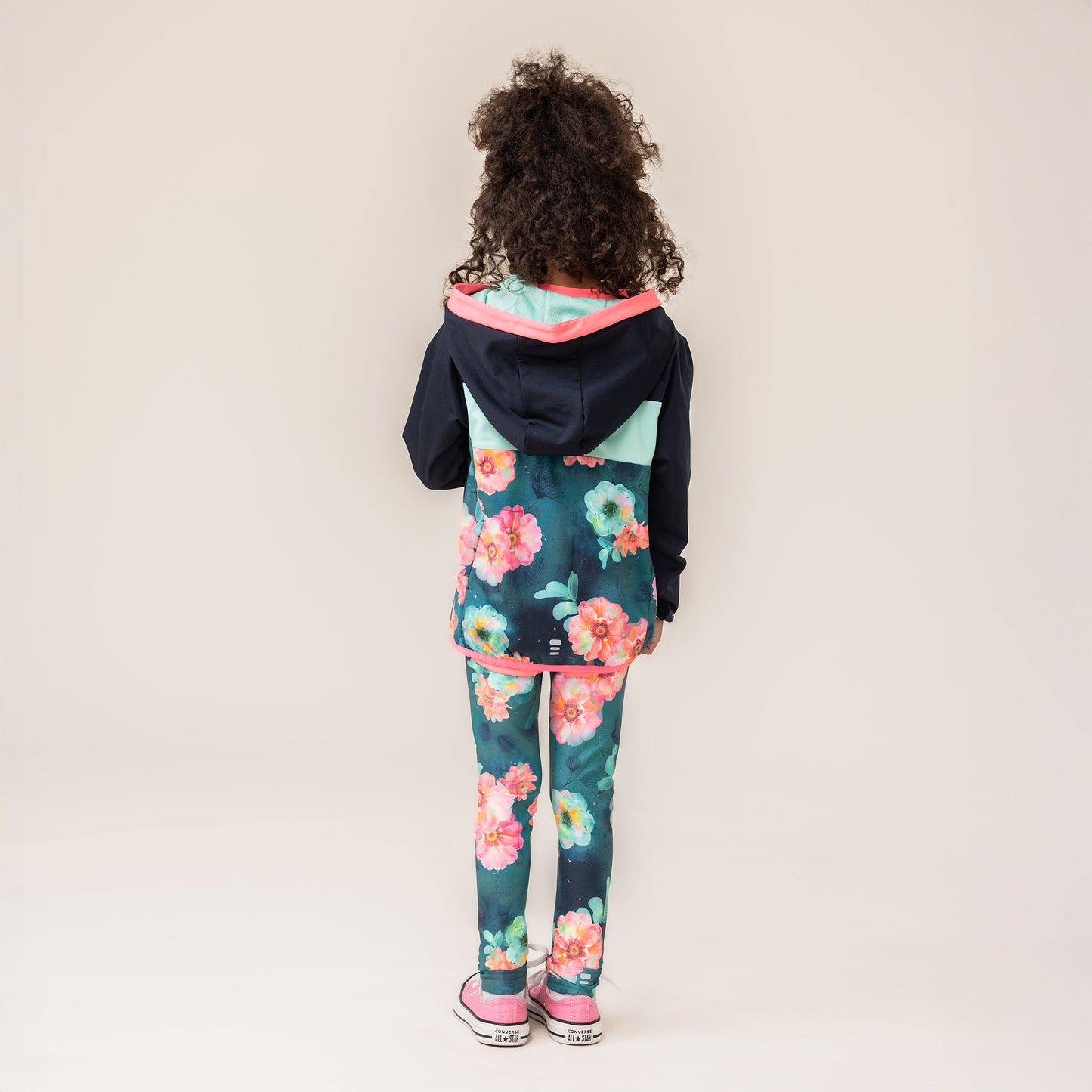 Veste à capuchon athlétique Filles Marine
