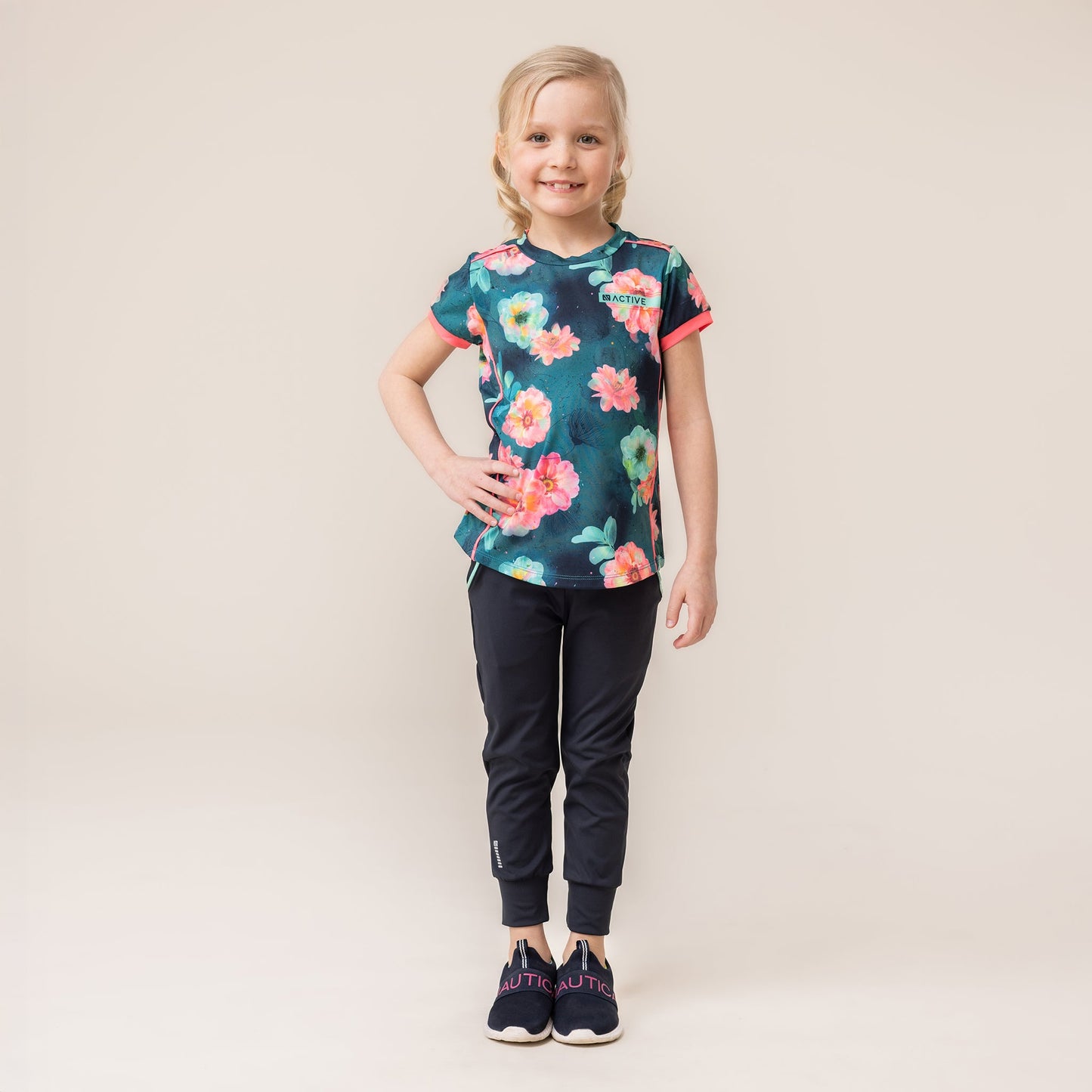 T-shirt athlétique Filles Sarcelle