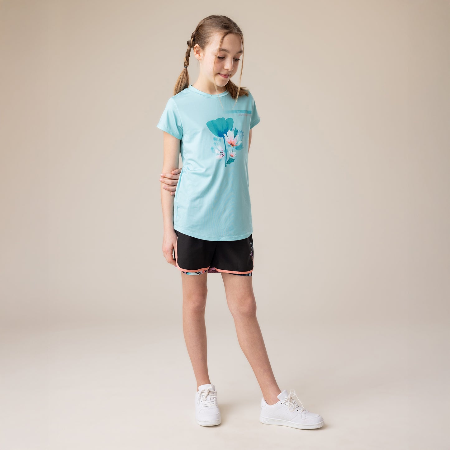 Short athlétique Filles Noir