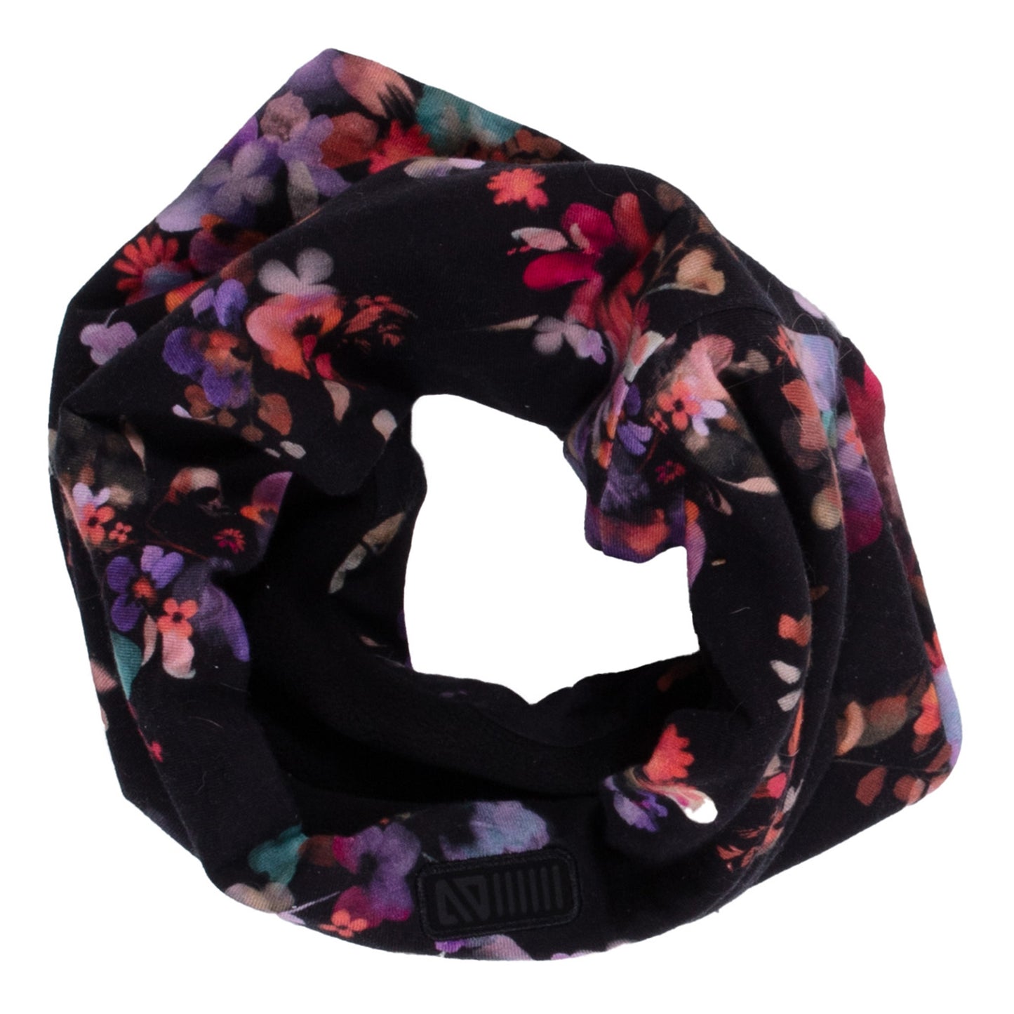 Girls' Microfleece Lined Jersey Neck Warmer Black