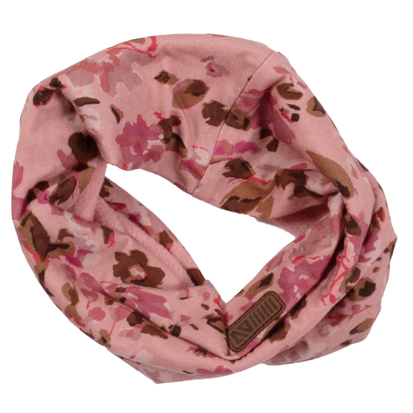 Girls' Microfleece Lined Jersey Neck Warmer Pink