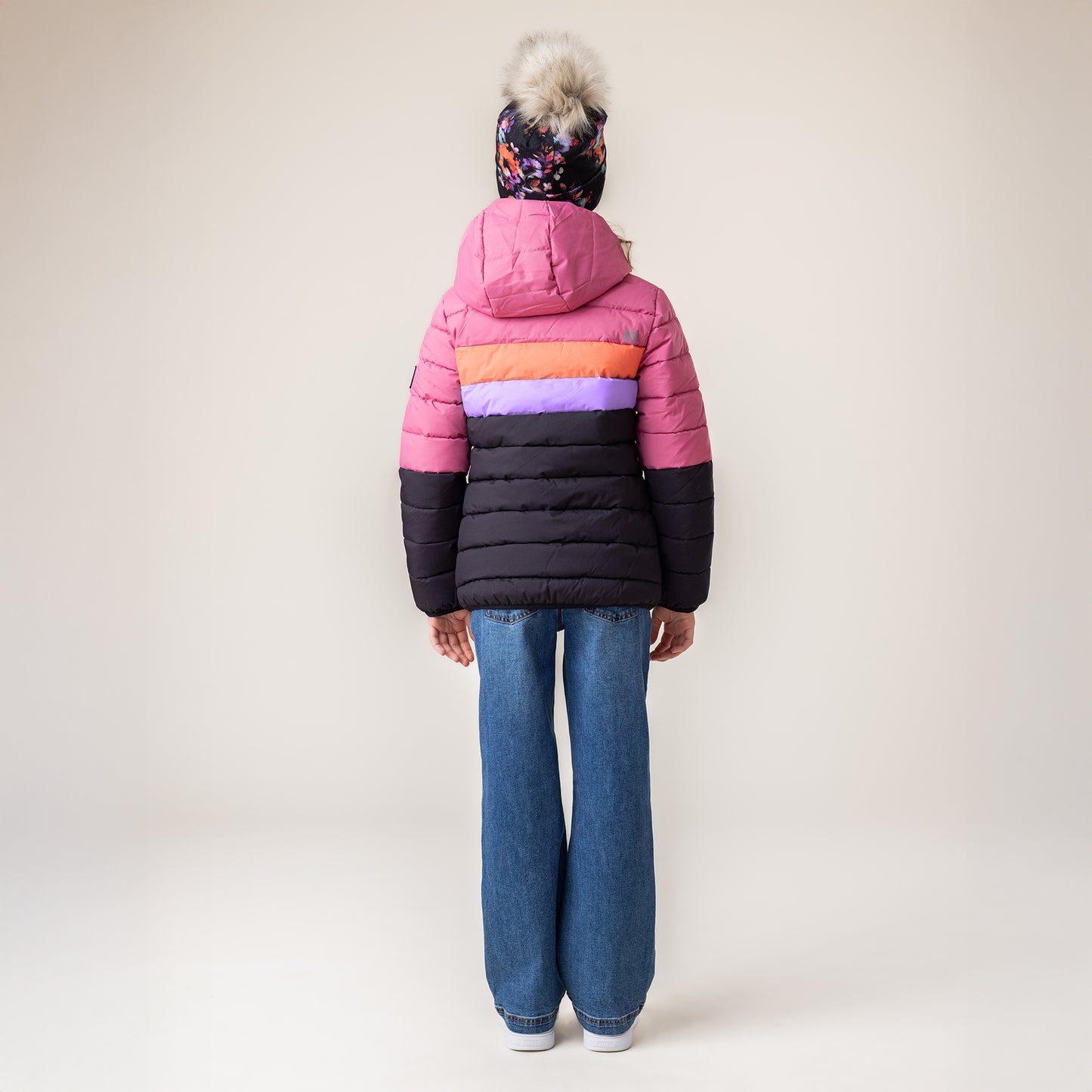 Girls' Pink Quilted Coat