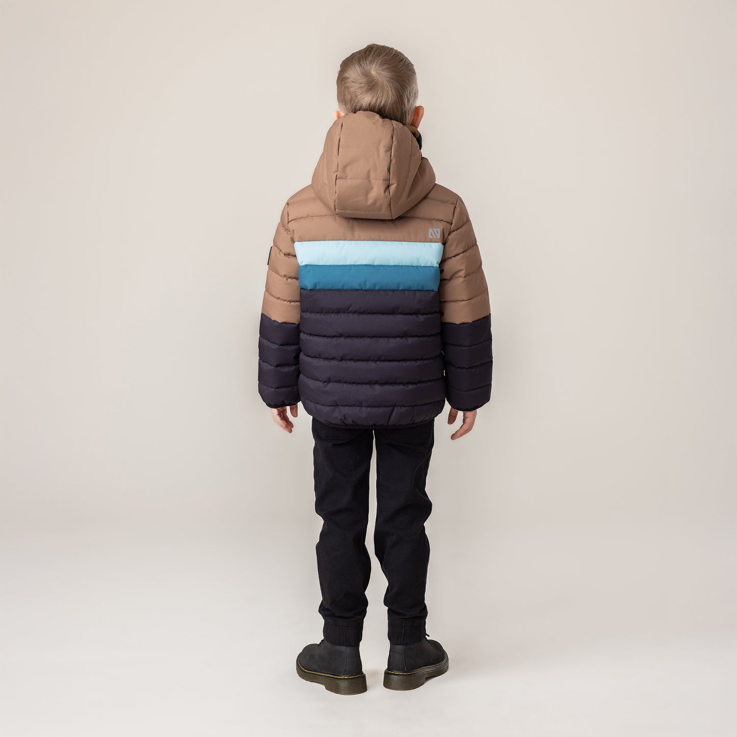 Manteau matelassé Garçons Taupe