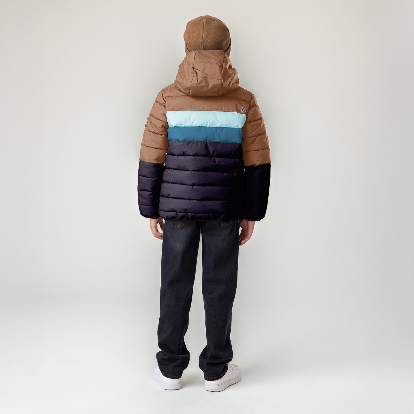 Manteau matelassé Garçons Taupe