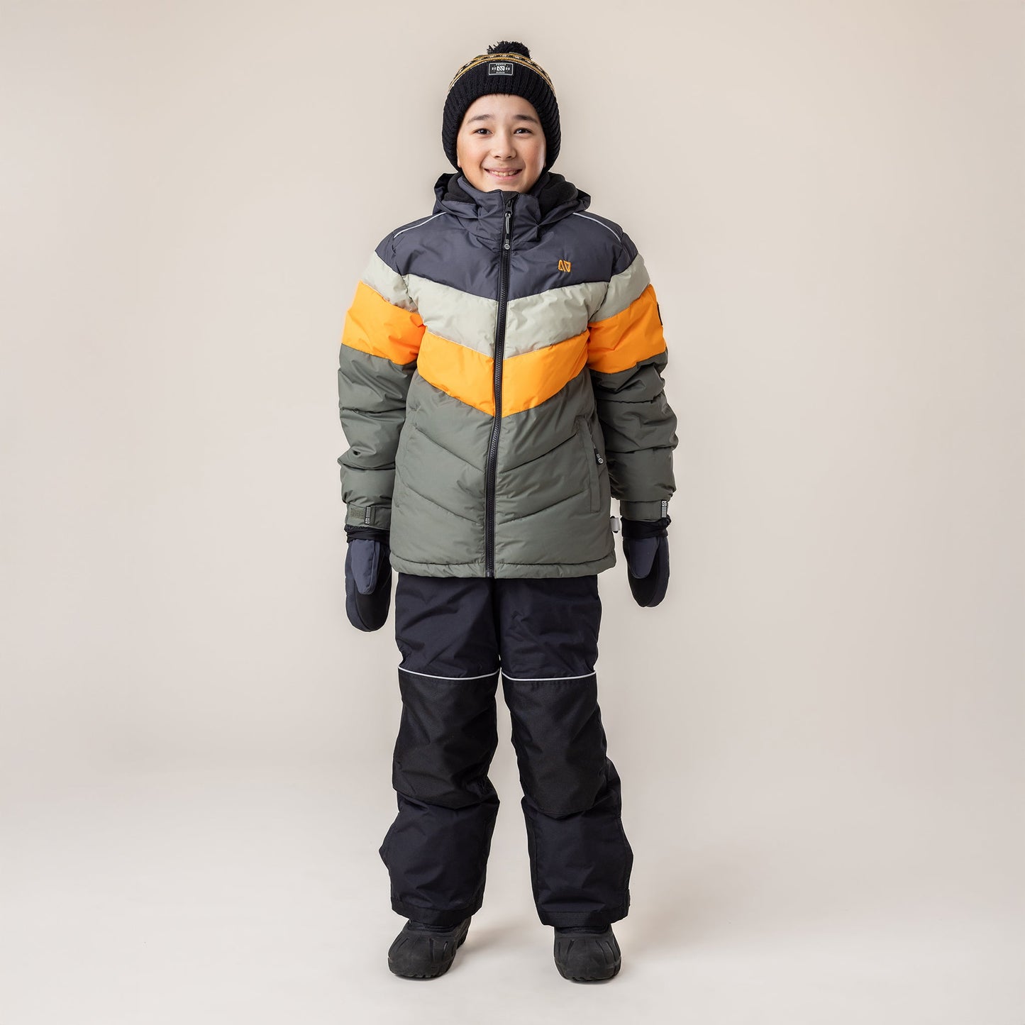 Malik Boys Olive Snowsuit