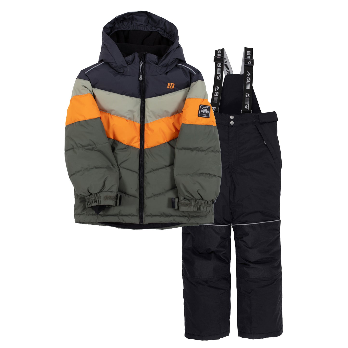 Malik Boys Olive Snowsuit