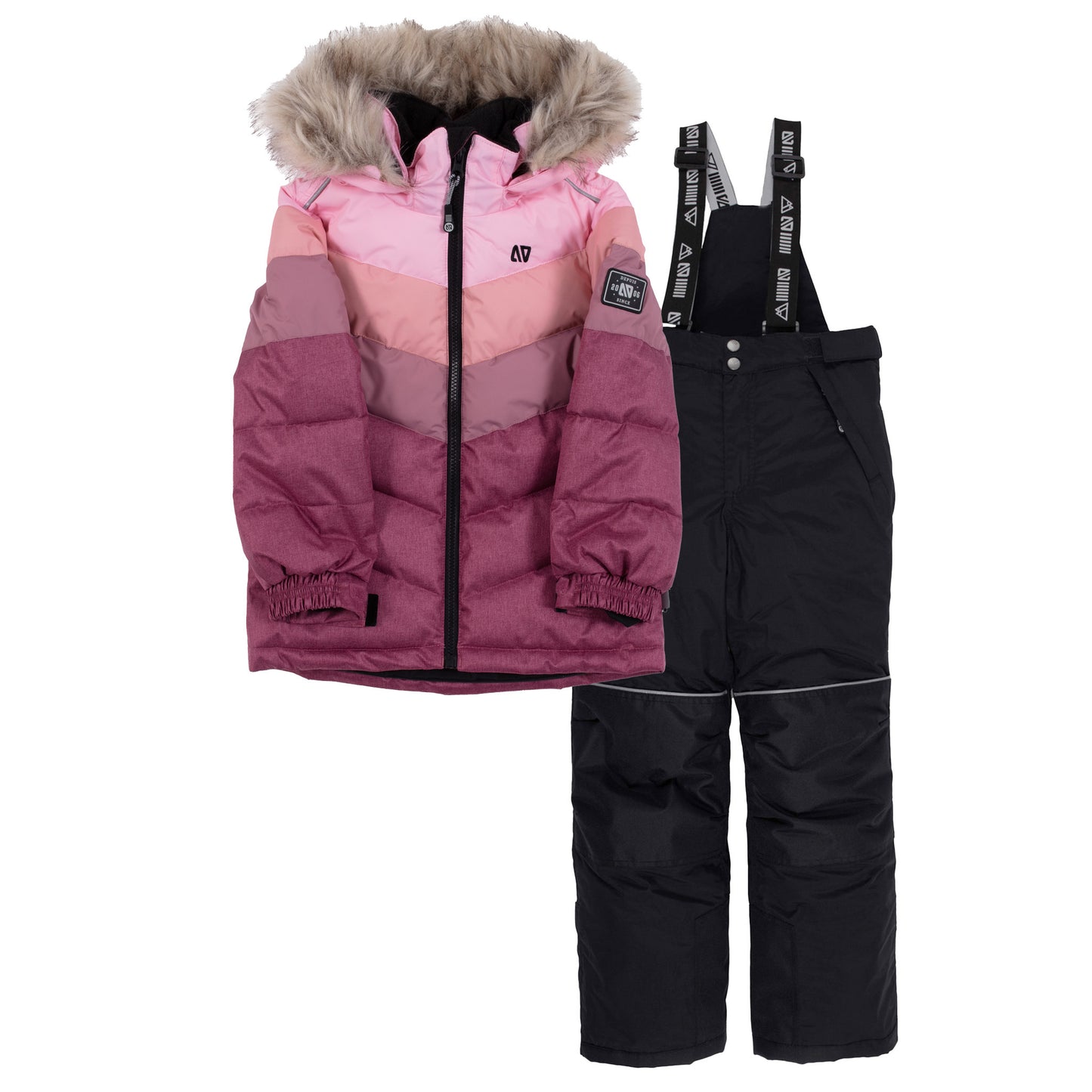 Roxanne Girls Pink Snowsuit