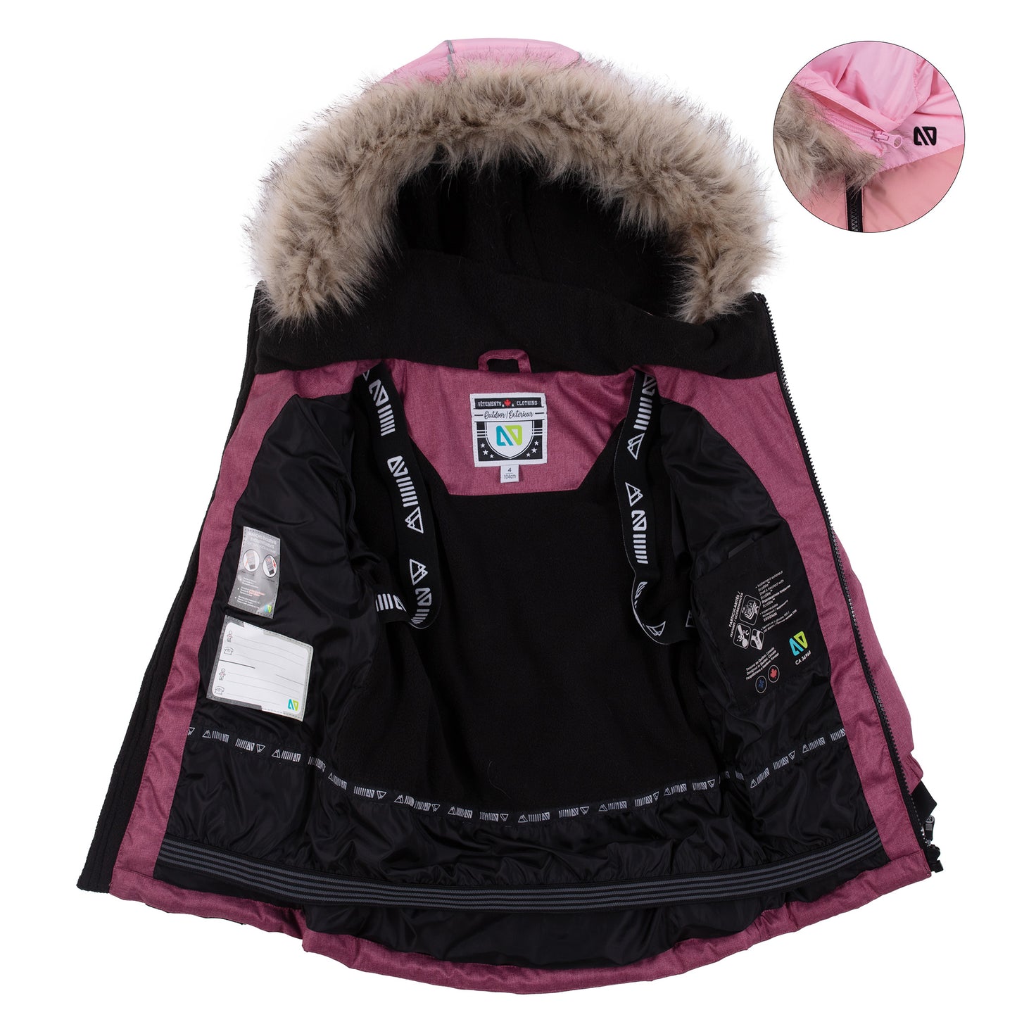 Roxanne Girls Pink Snowsuit