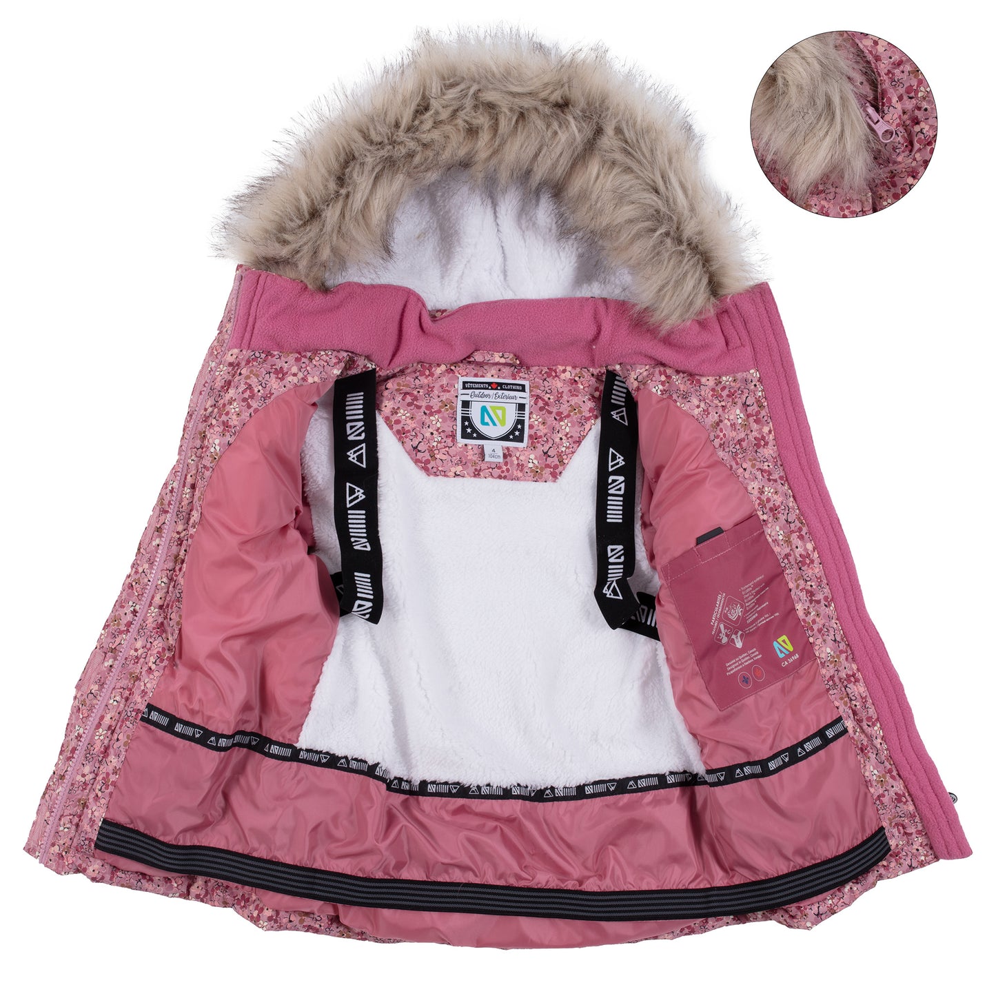 Habit de neige Phoebe Filles Rose