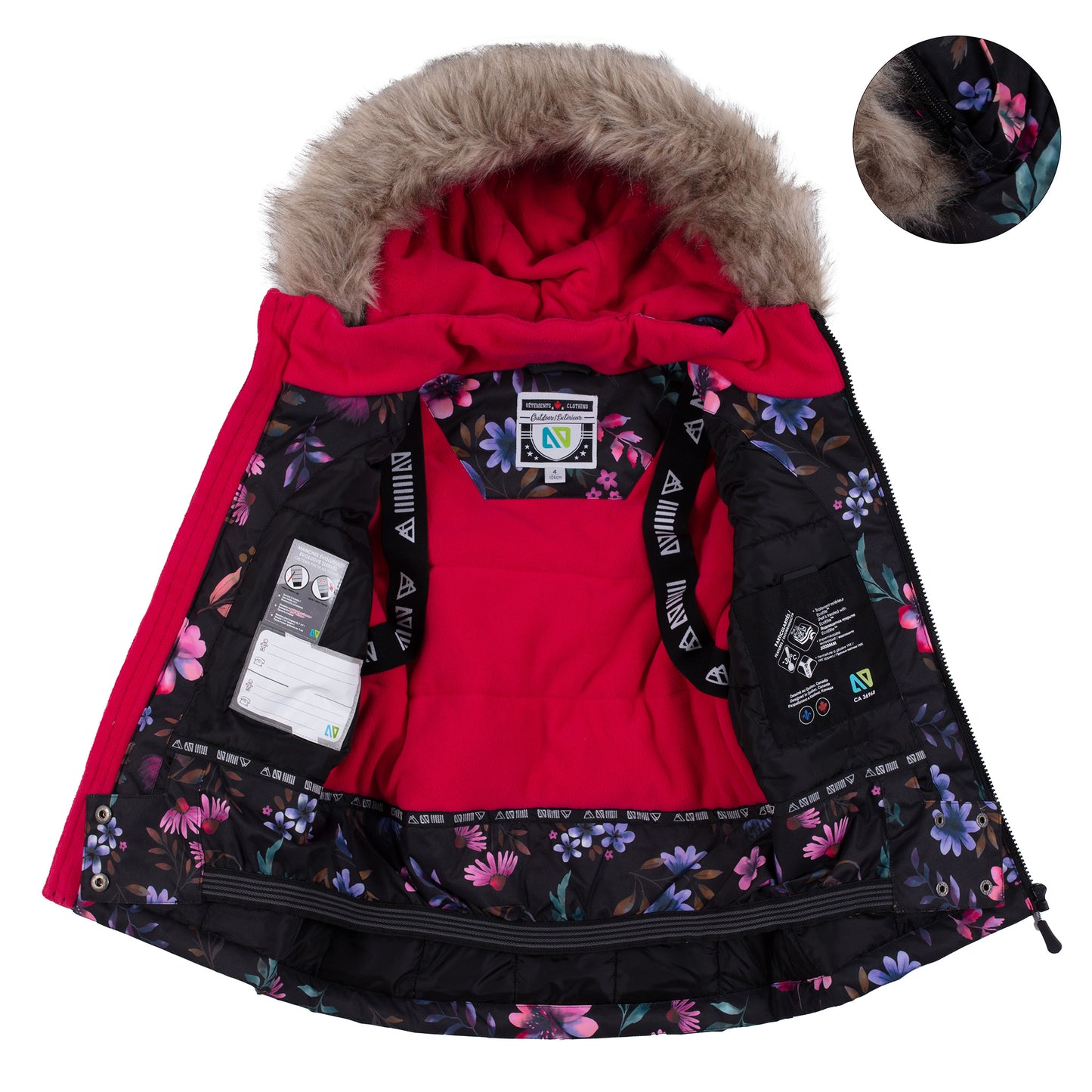 Habit de neige Joy Filles Noir