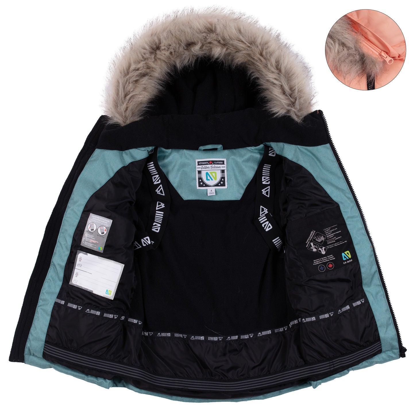 Habit de neige Emmy Filles Menthe